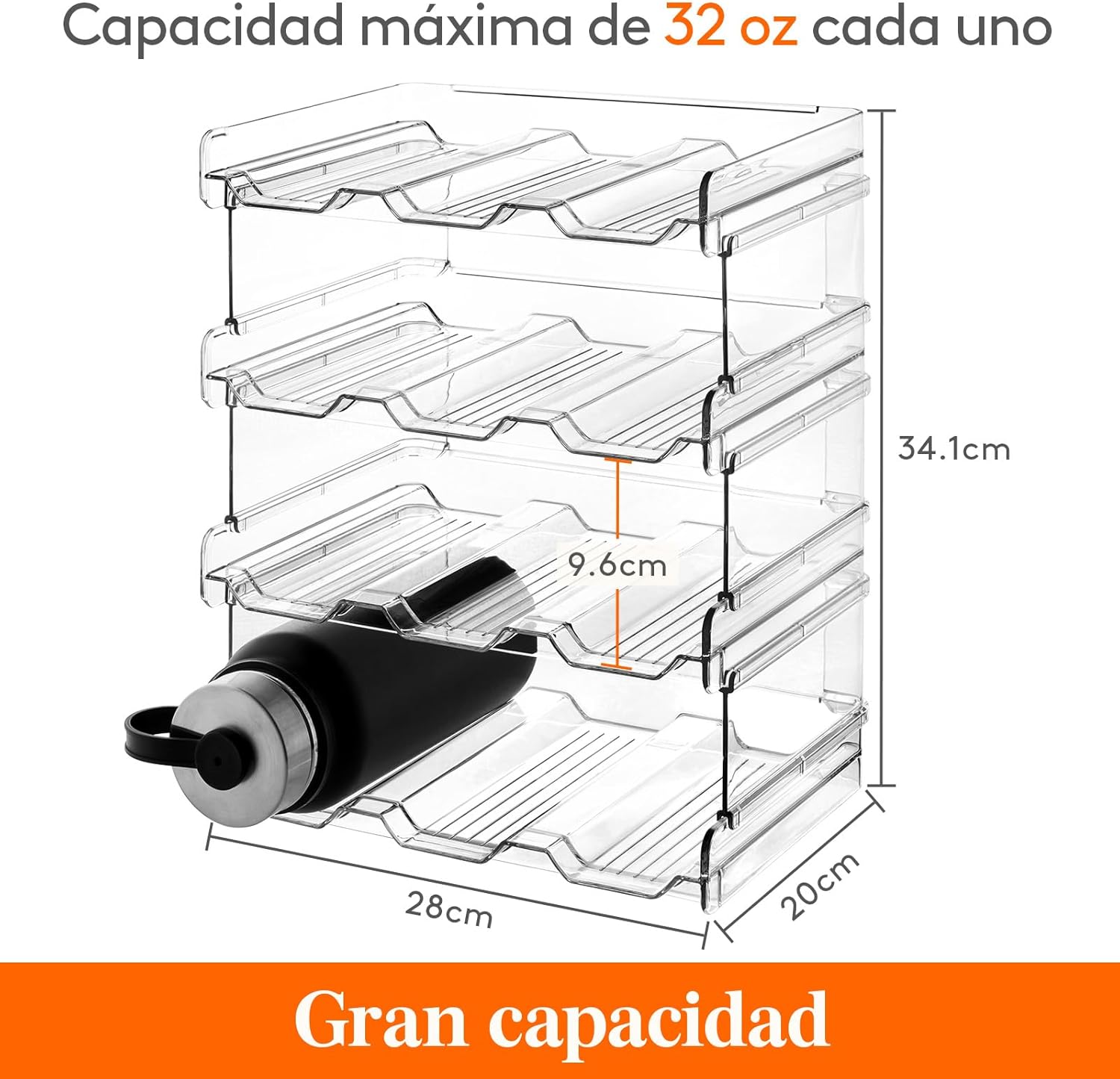 Organizador de Botellas Apilable