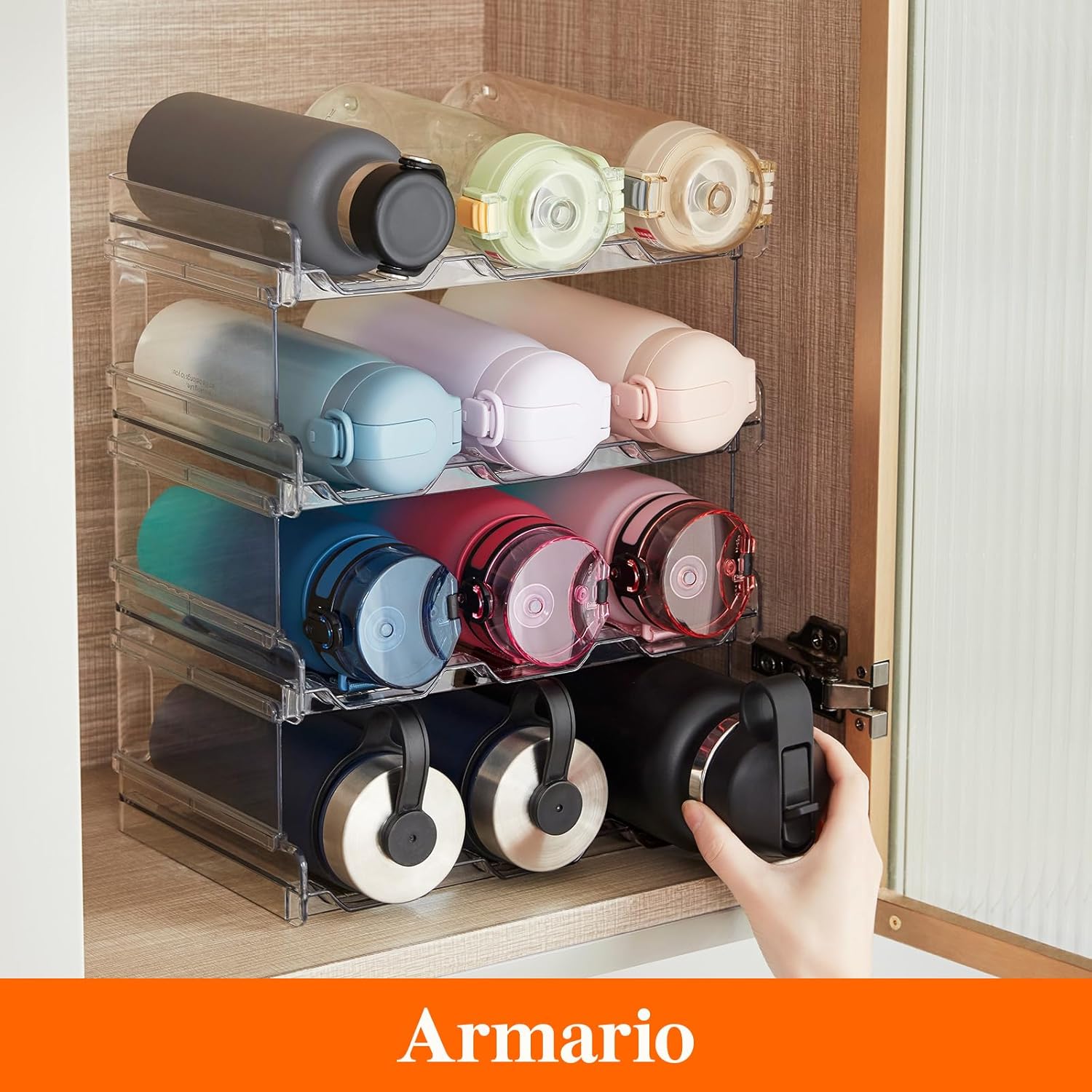 Organizador de Botellas Apilable