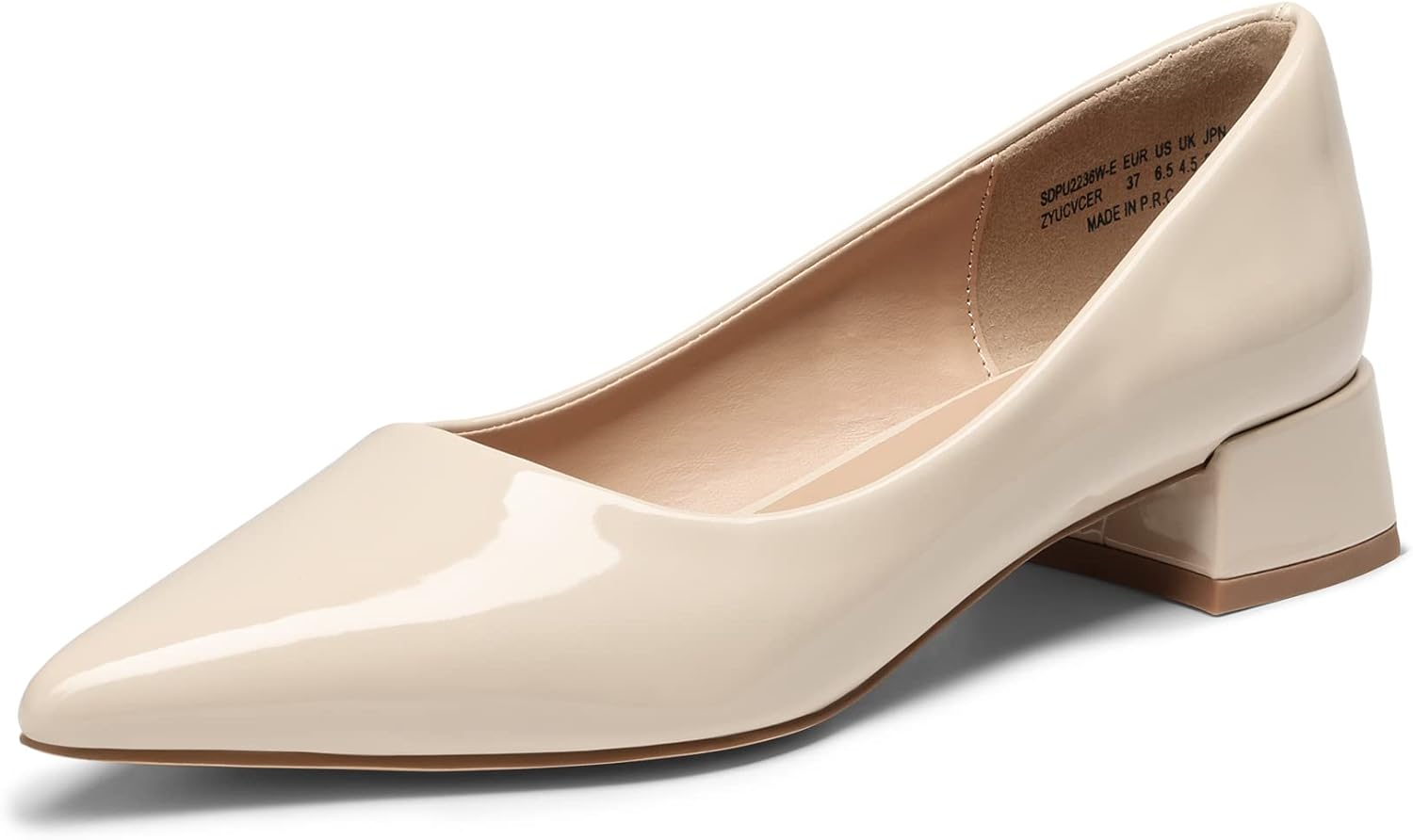 Tacones beige cierre dama 41