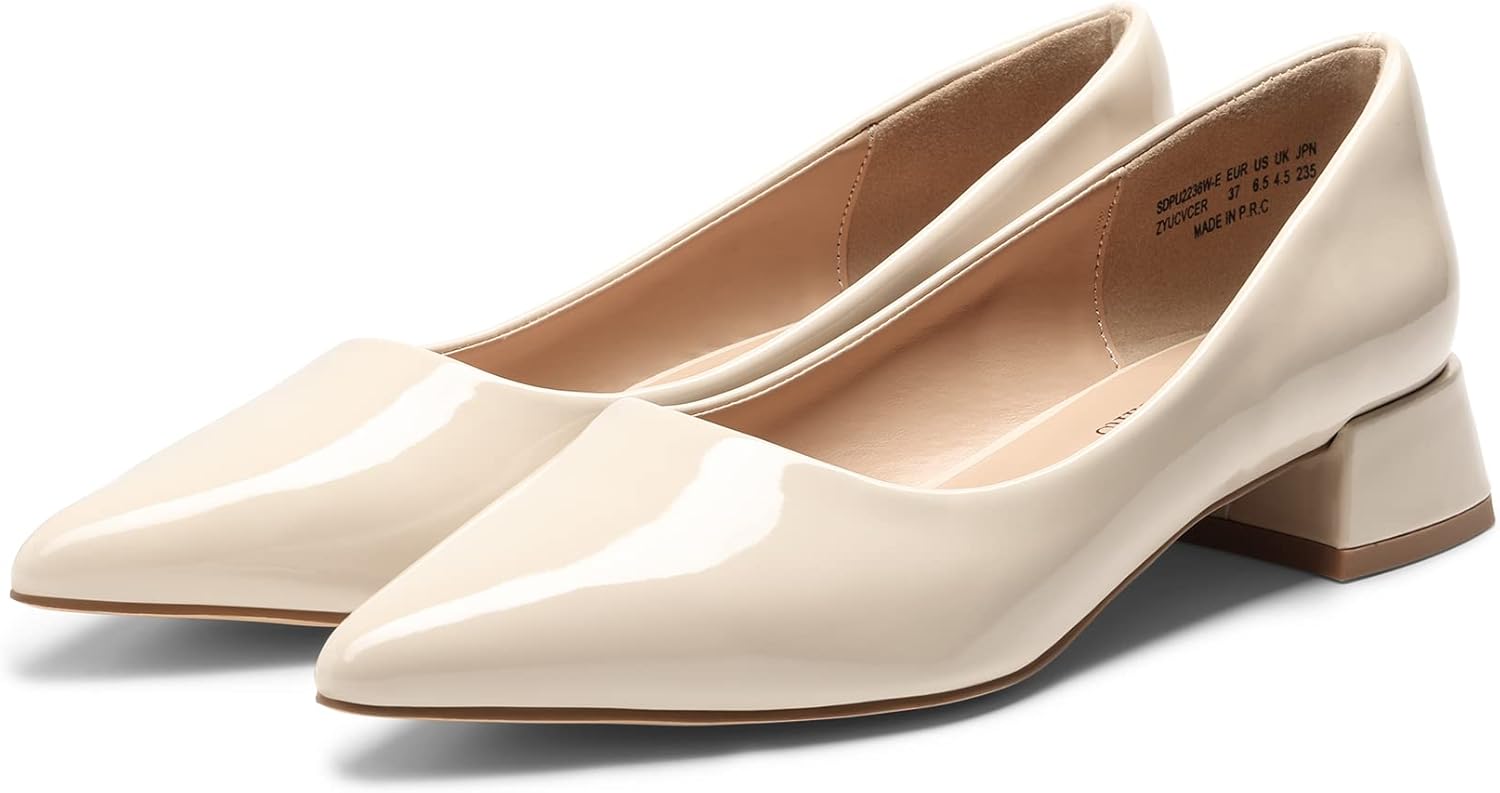 Tacones beige cierre dama 41