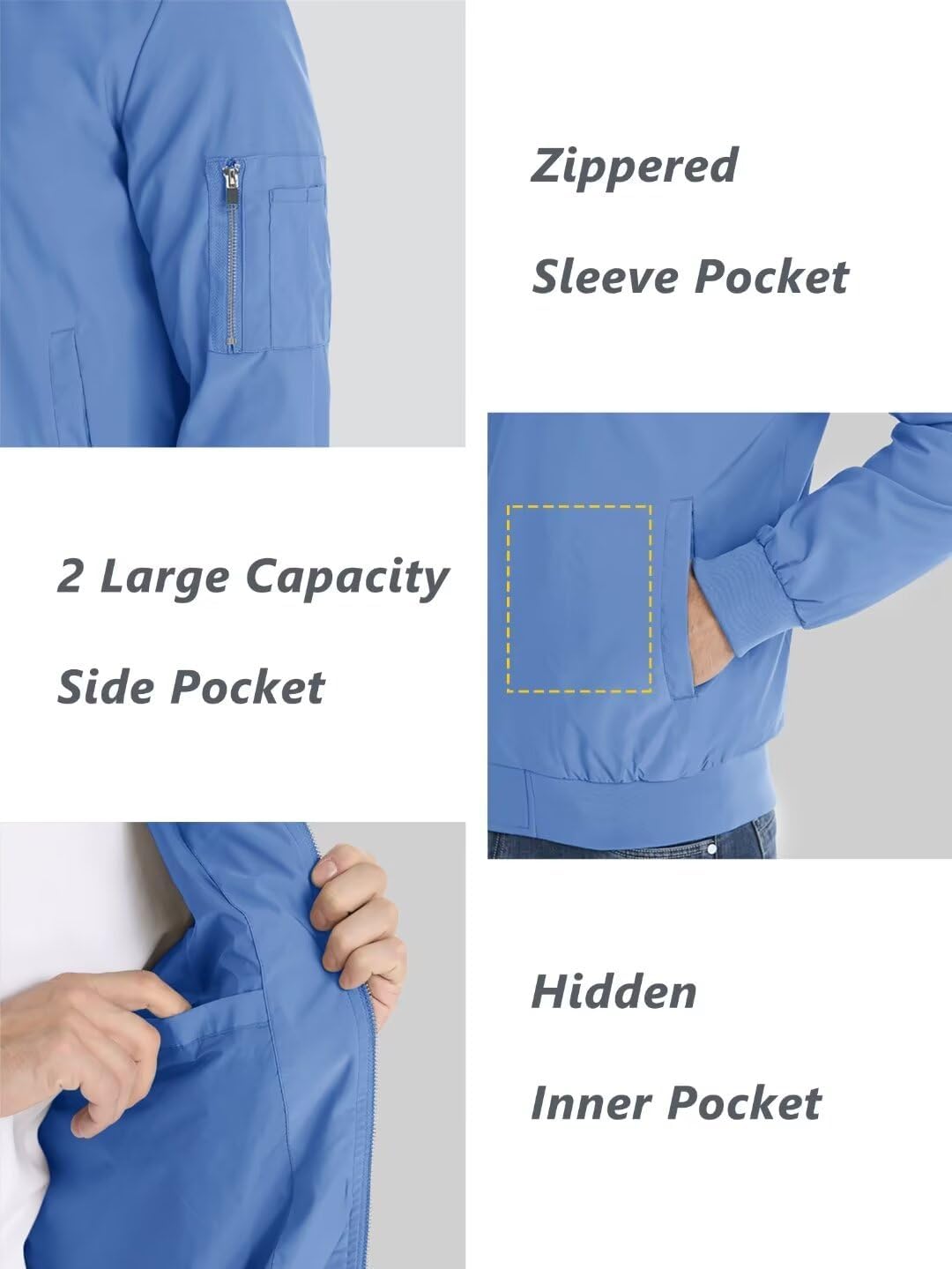 Chaqueta bomber ligera para hombre