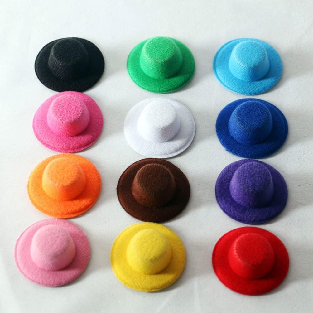 Sombrero peluche miniatura 6u.