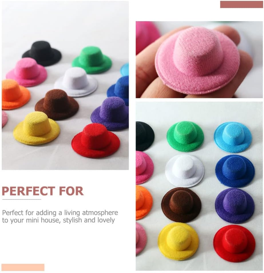 Sombrero peluche miniatura 6u.