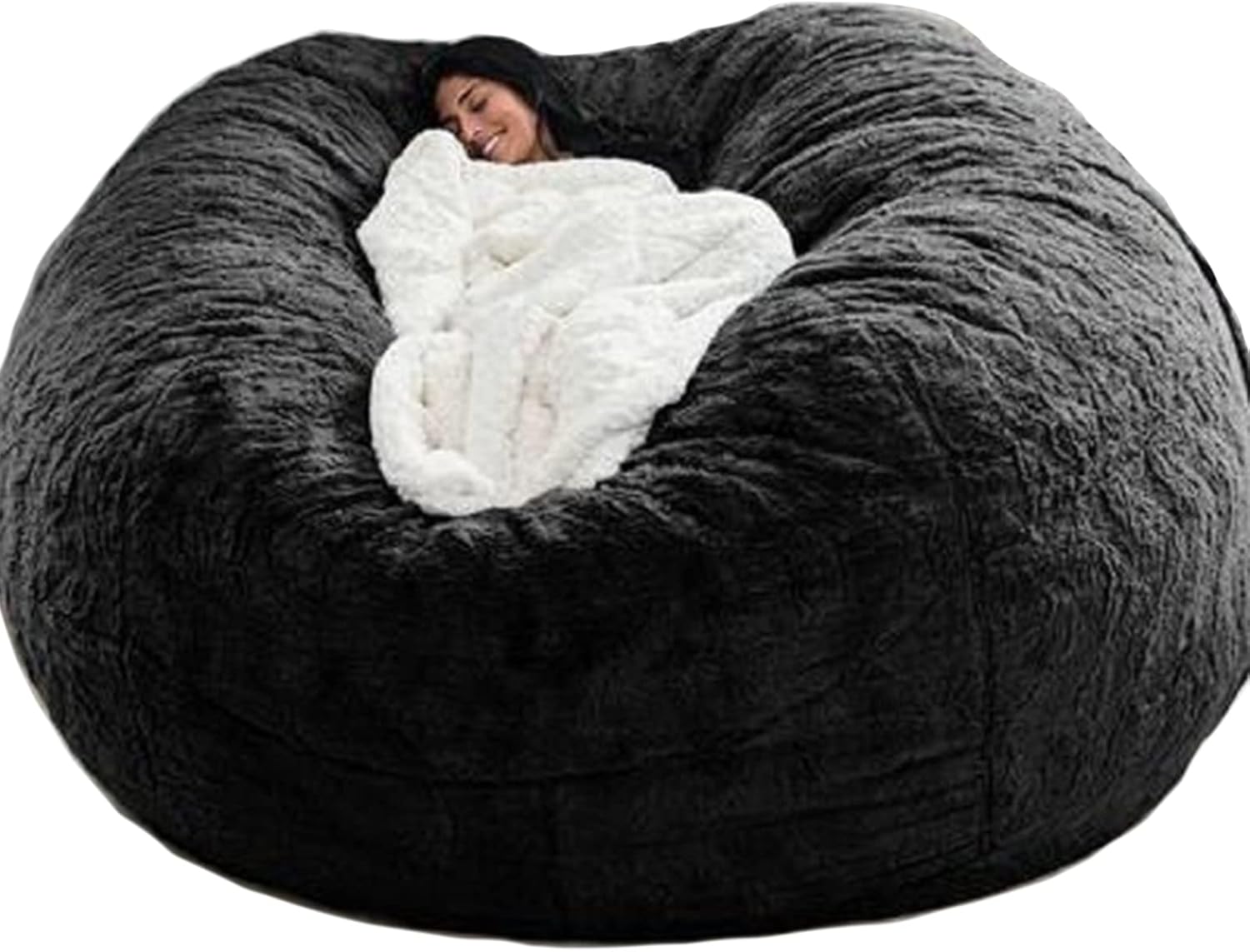 Sillón Puf XXL Negro Lavable