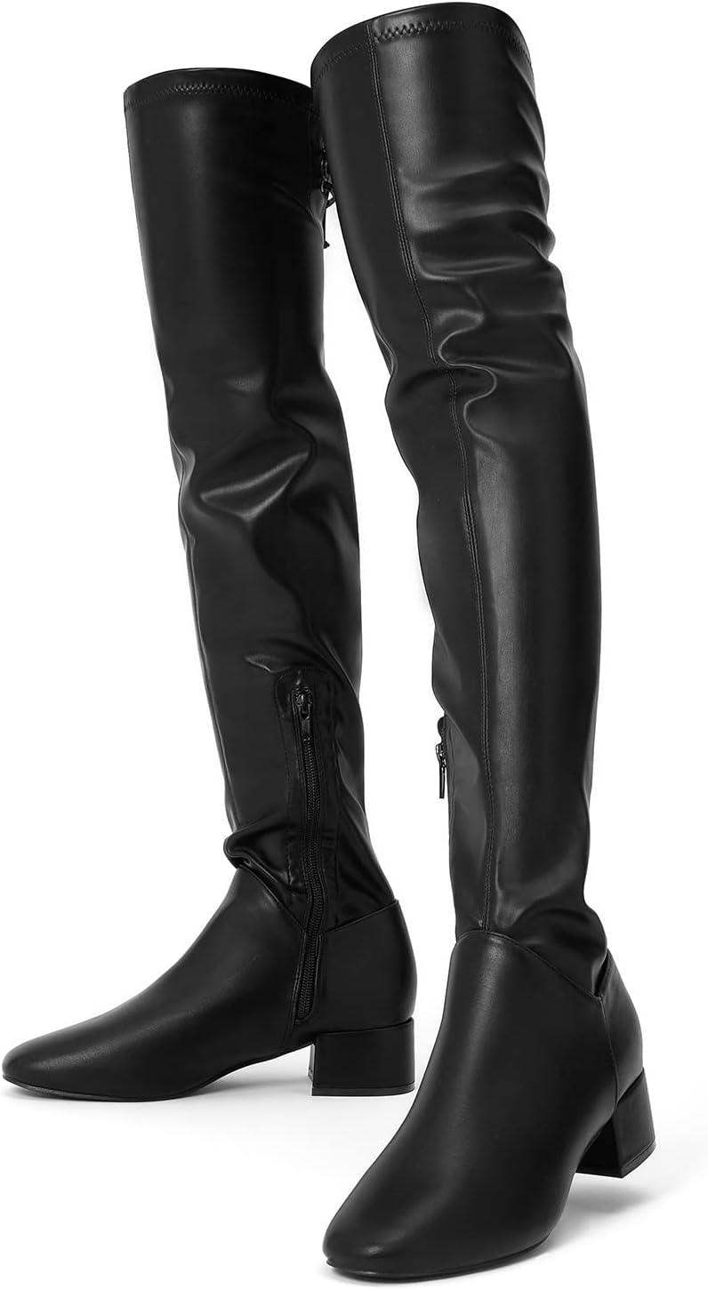 Botas altas de invierno para mujer - Talla 37 Color Negro Sin Caja