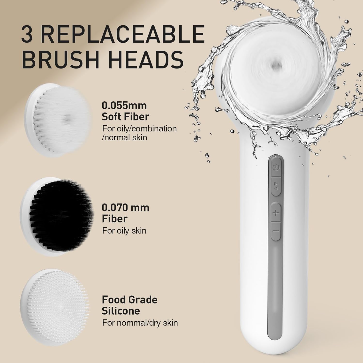 Cepillo Facial Eléctrico 3 en 1