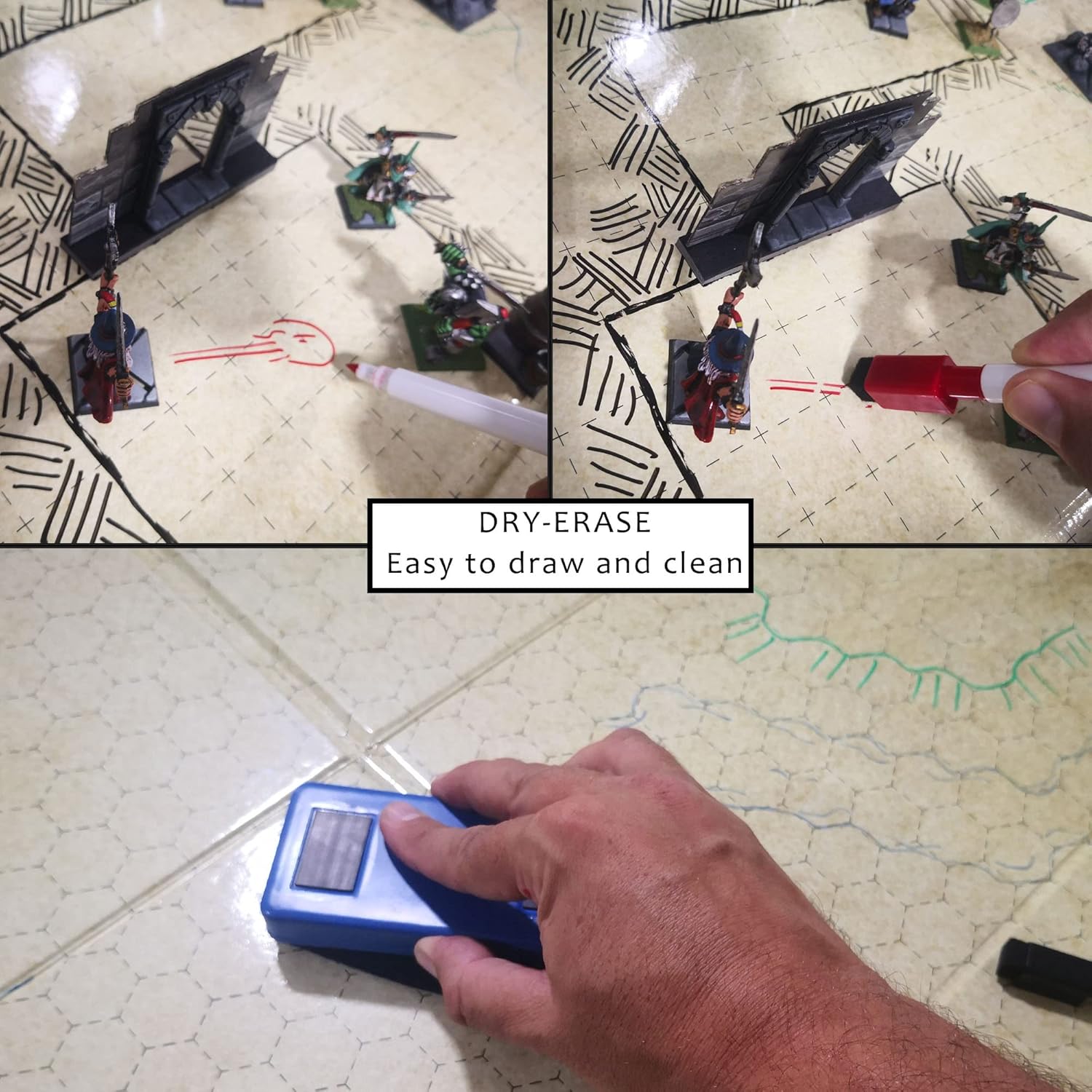 Tablero Cuadrícula RPG Plegable