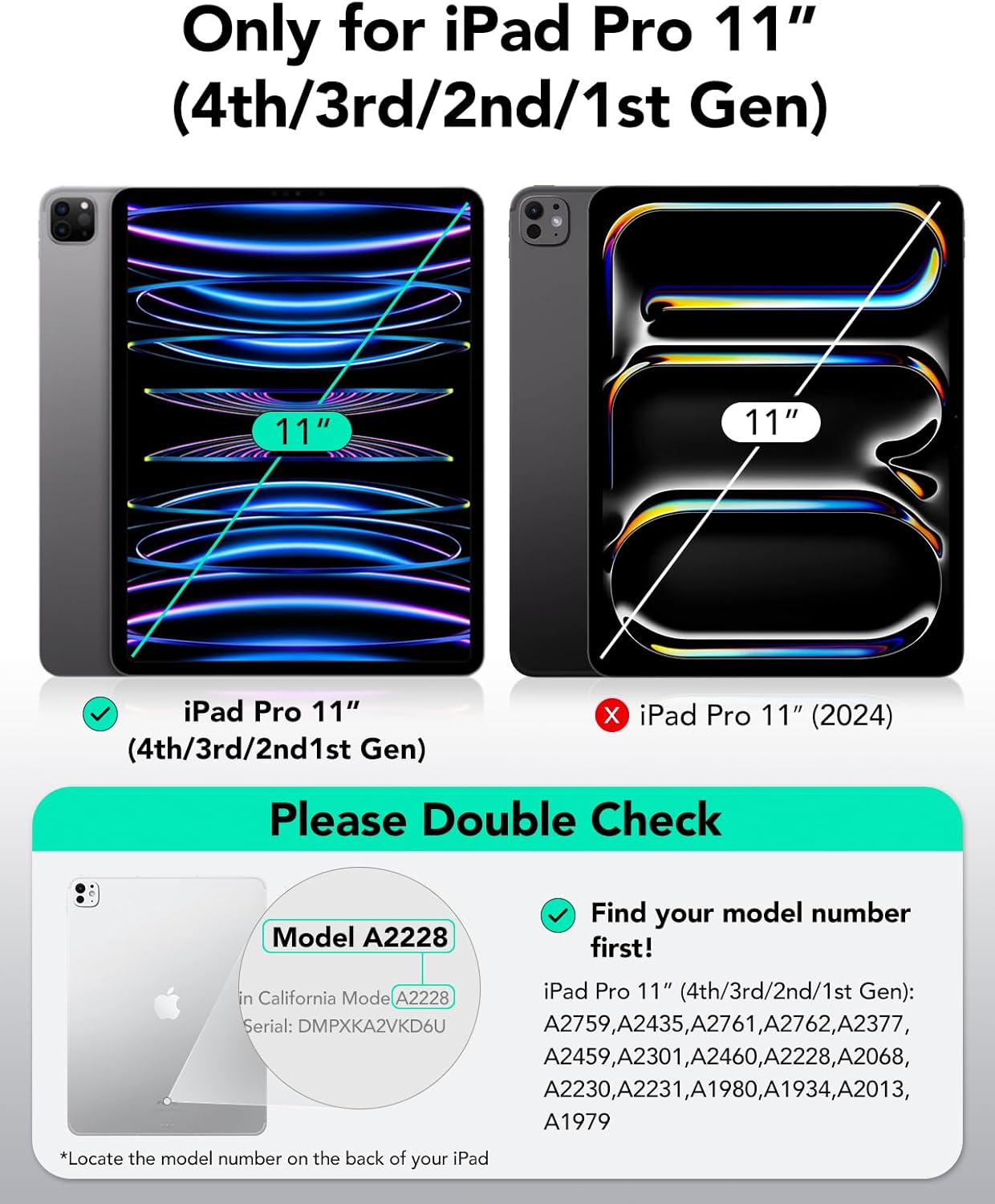 Funda híbrida ESR iPad Pro 11