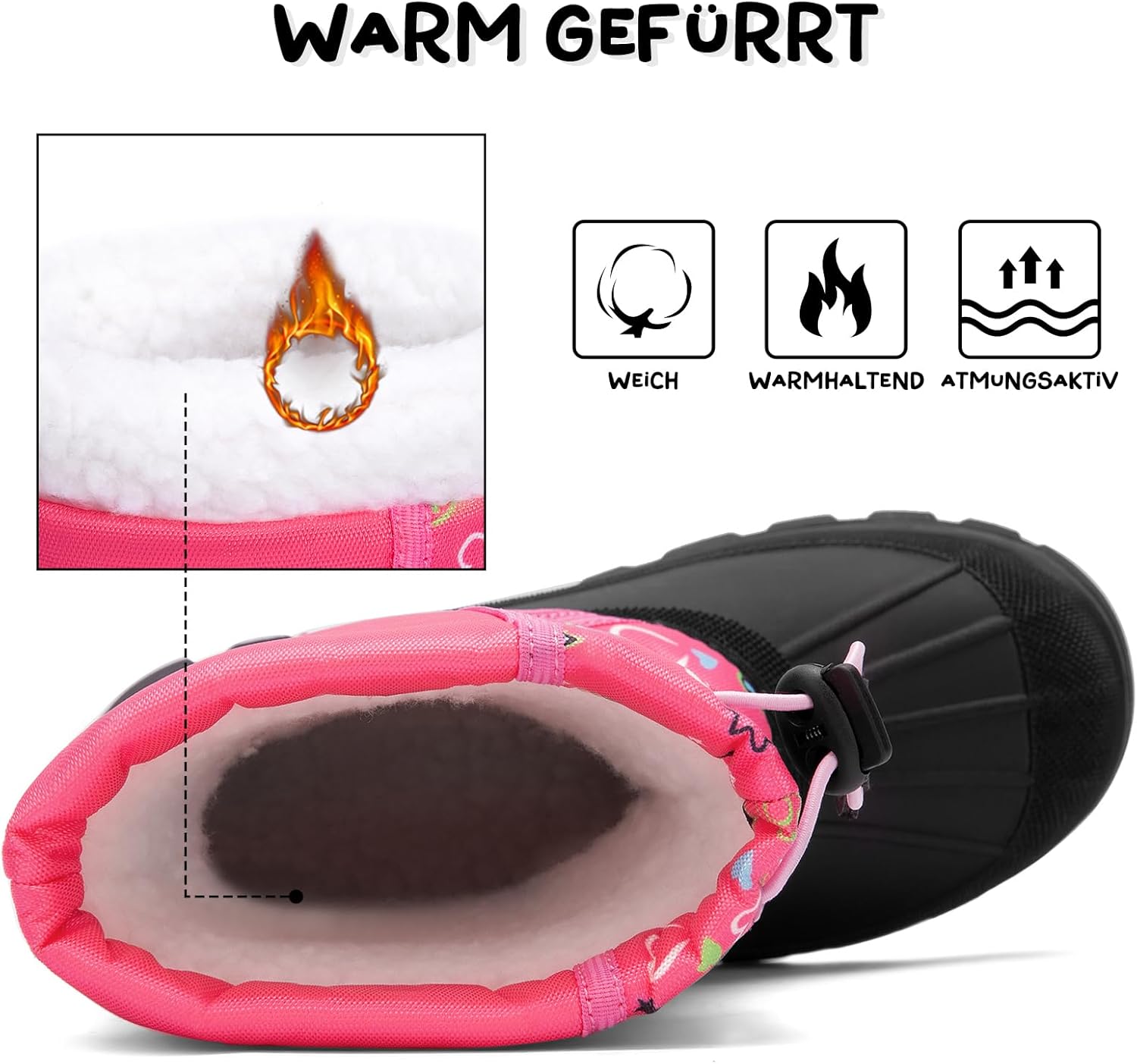 Botas de invierno unisex para niños