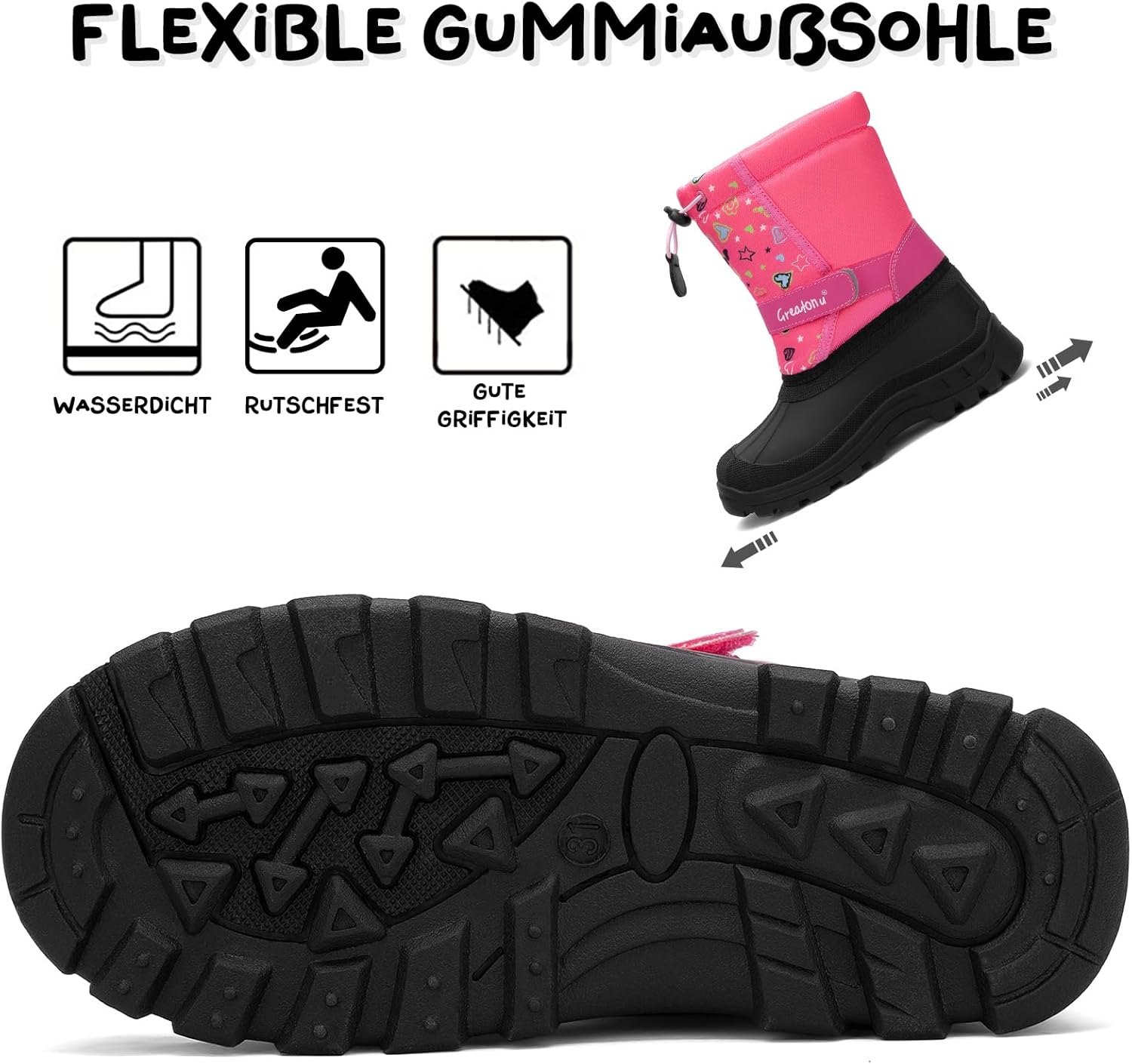 Botas de invierno unisex para niños