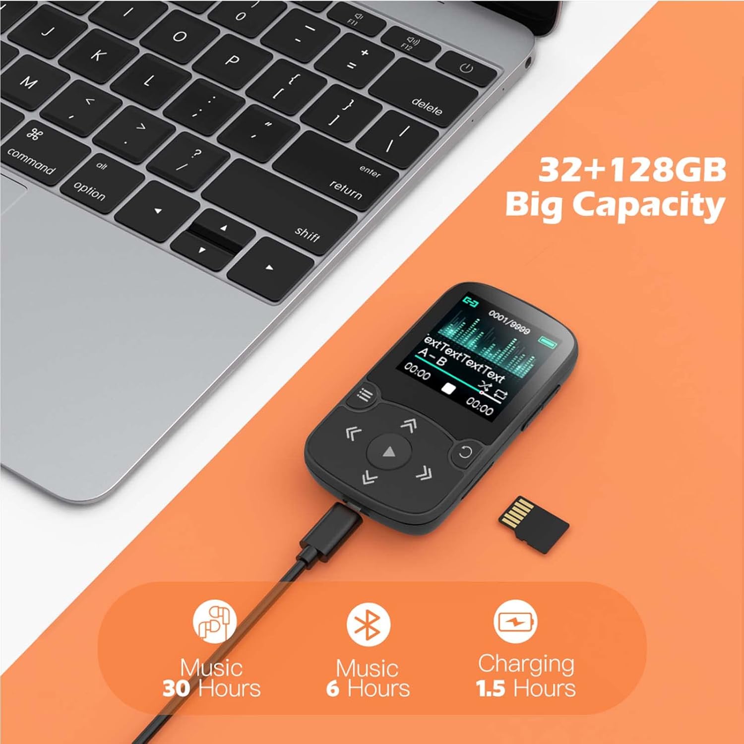 Reproductor MP3 Bluetooth 32GB