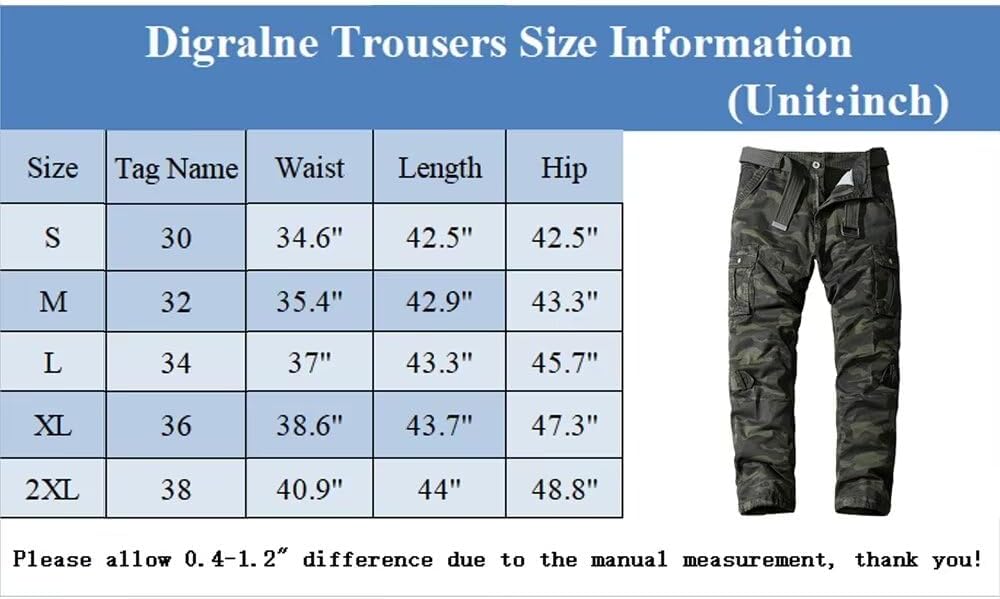 Pantalones Cargo Tácticos Hombre