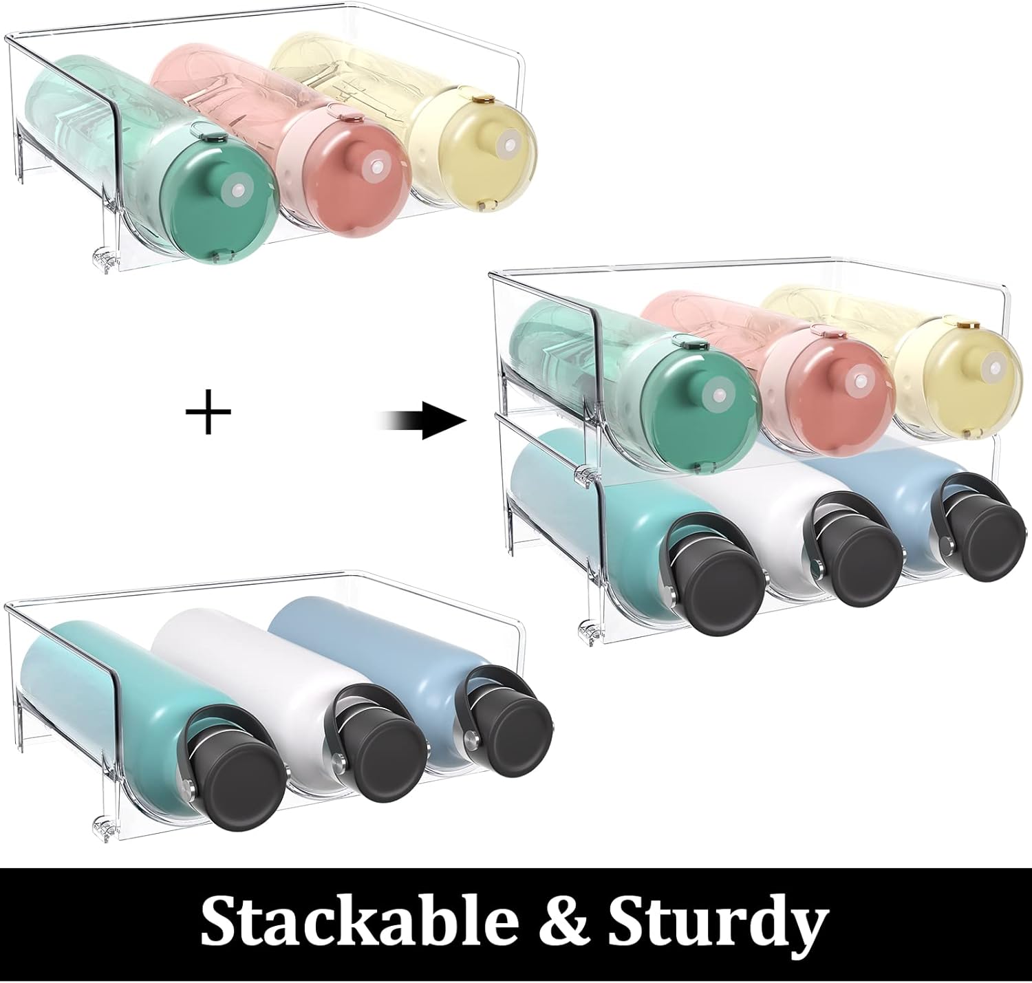 Botellero Apilable para Frigorífico