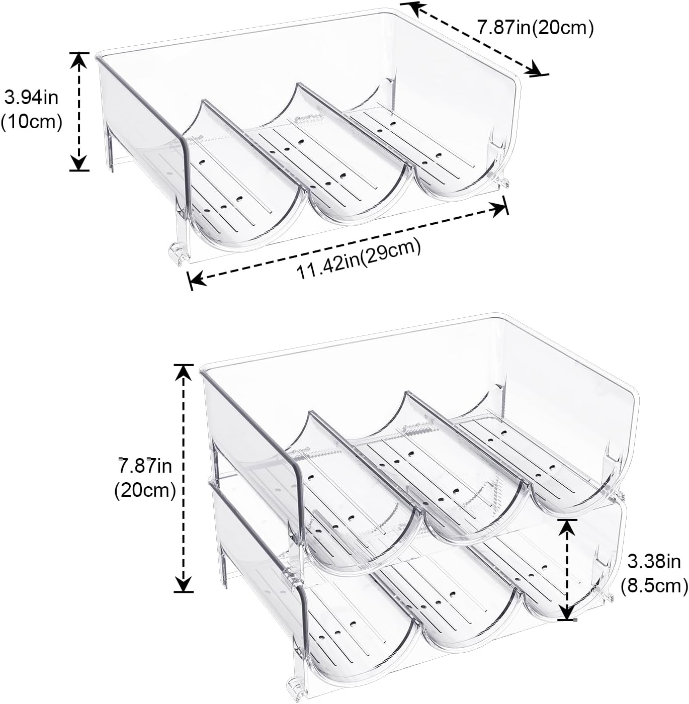 Botellero Apilable para Frigorífico