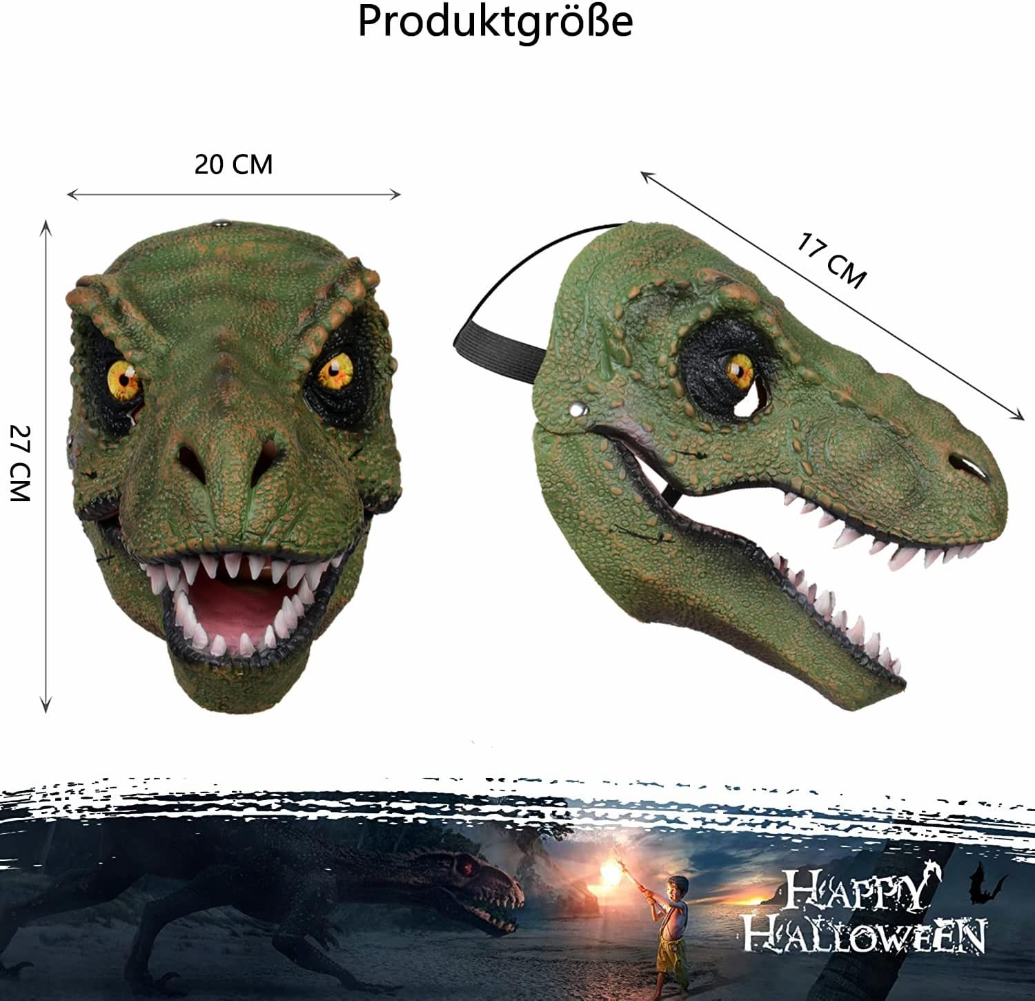 Máscara de Dinosaurio Realista