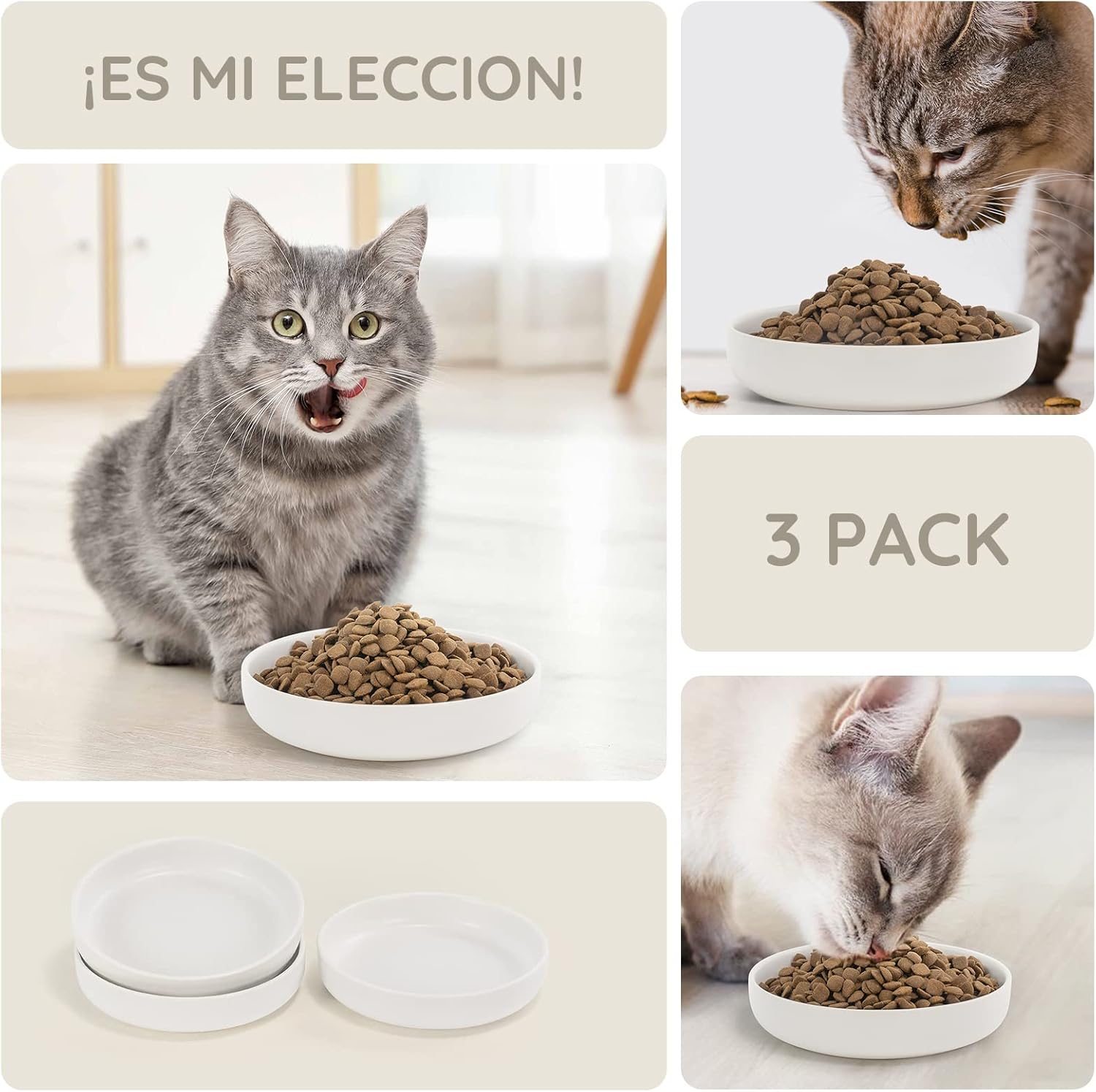 Comederos Cerámica para Gatos