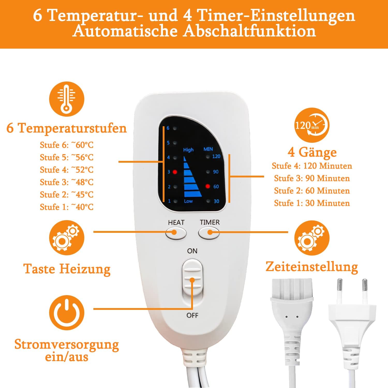 Wärmekissen Flanell Dunkelgrau