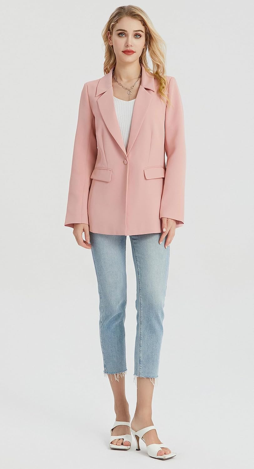 Blazer Largo Jiraewh para Dama
