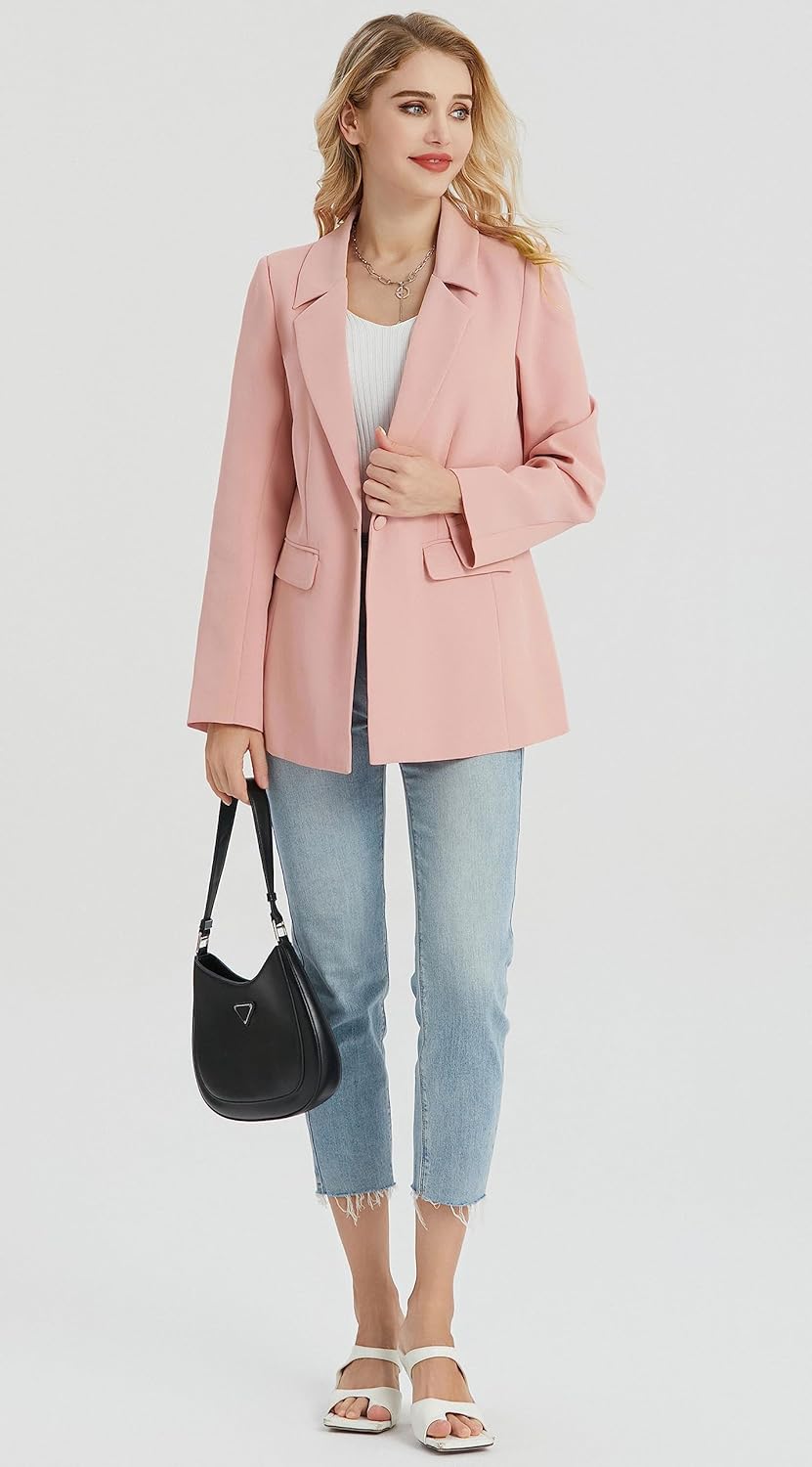 Blazer Largo Jiraewh para Dama