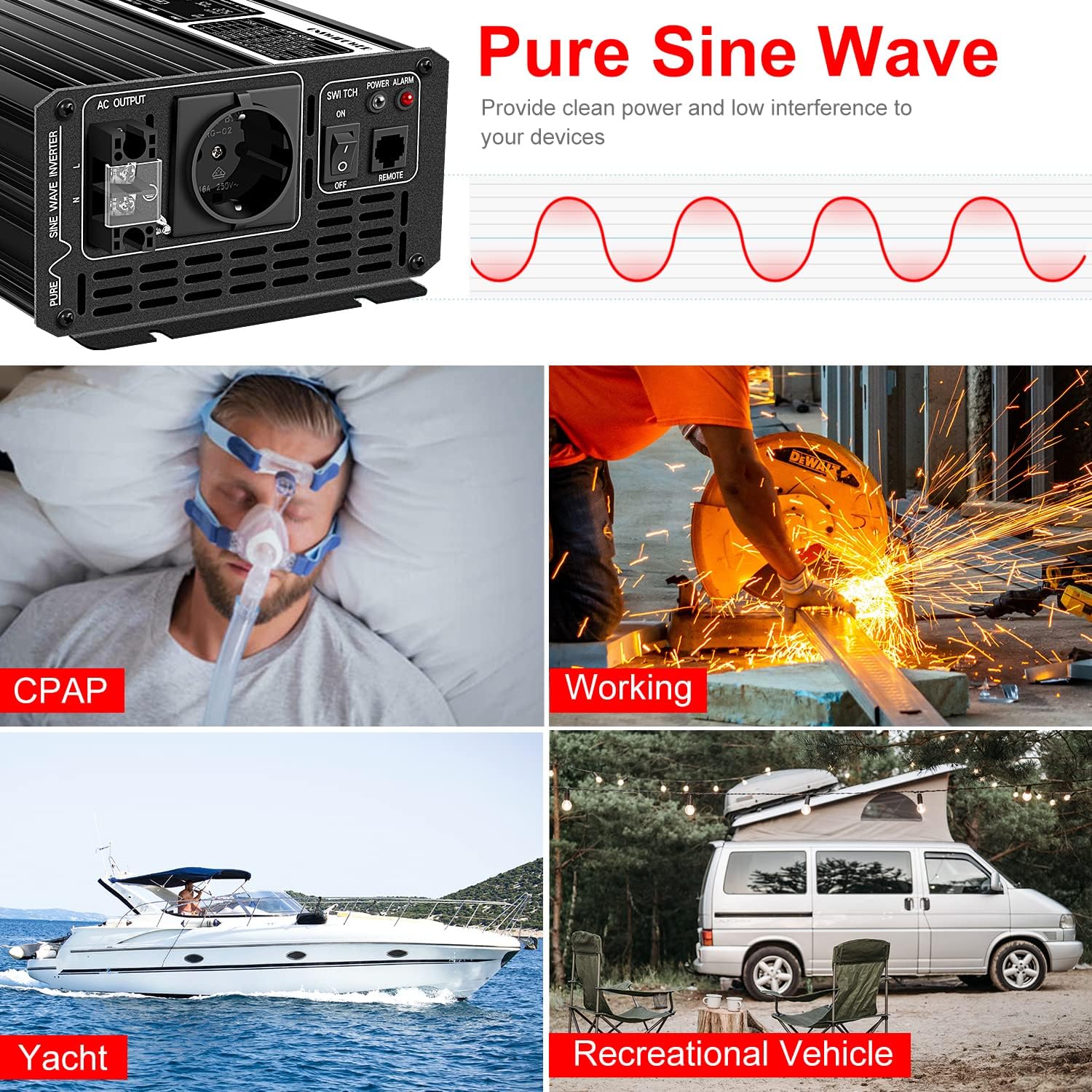 Inversor 2500W 48V a 230V