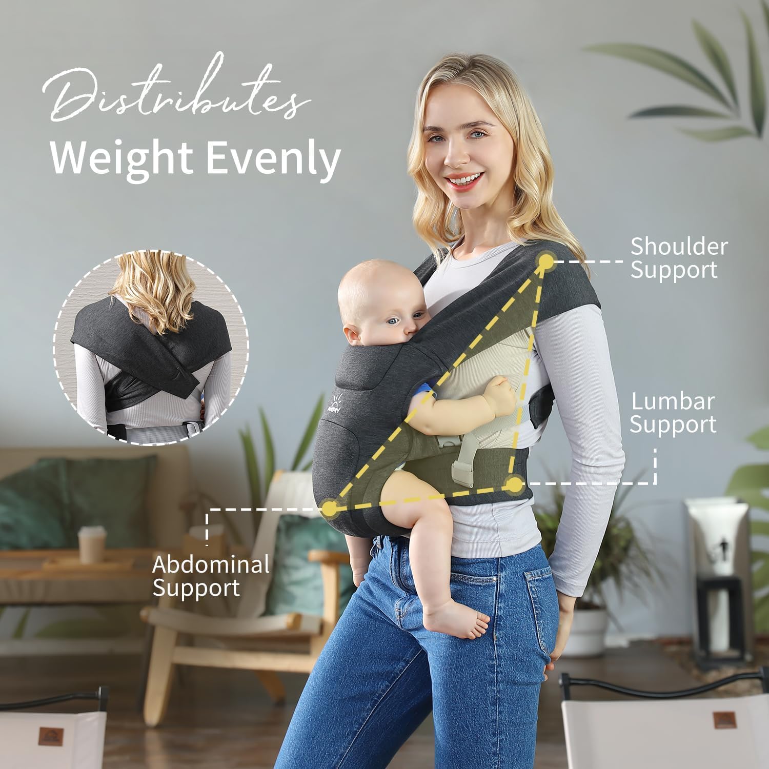 Mochila Ergonomica Bebé 3-12kg