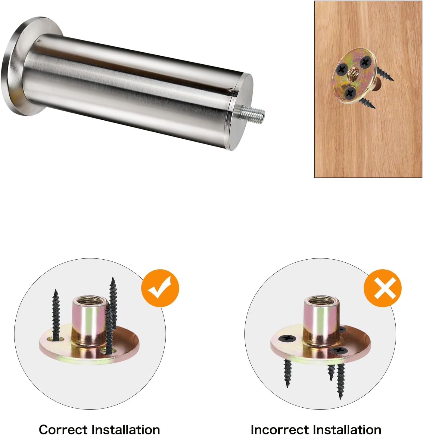 Patas ajustables para muebles