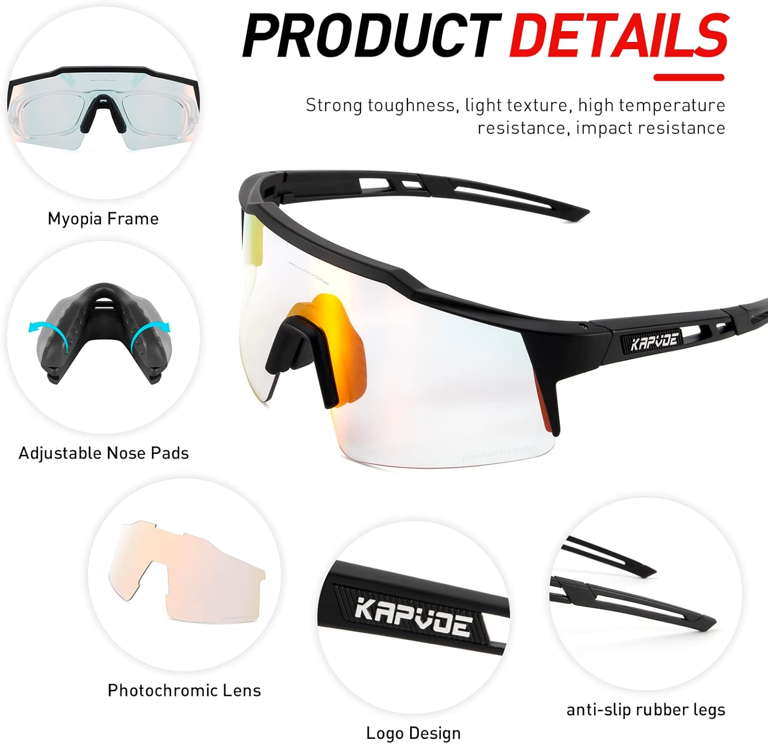 Gafas de Ciclismo KAPVOE K9023