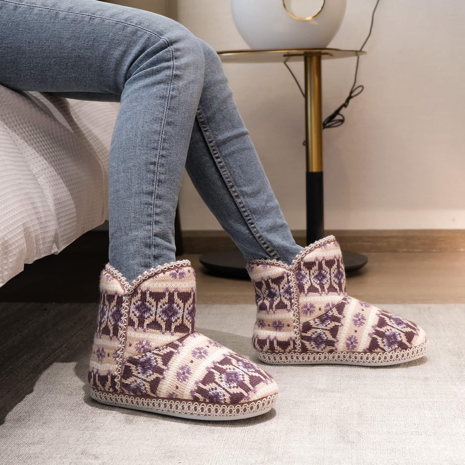 Zapatillas de casa mujer cálidas