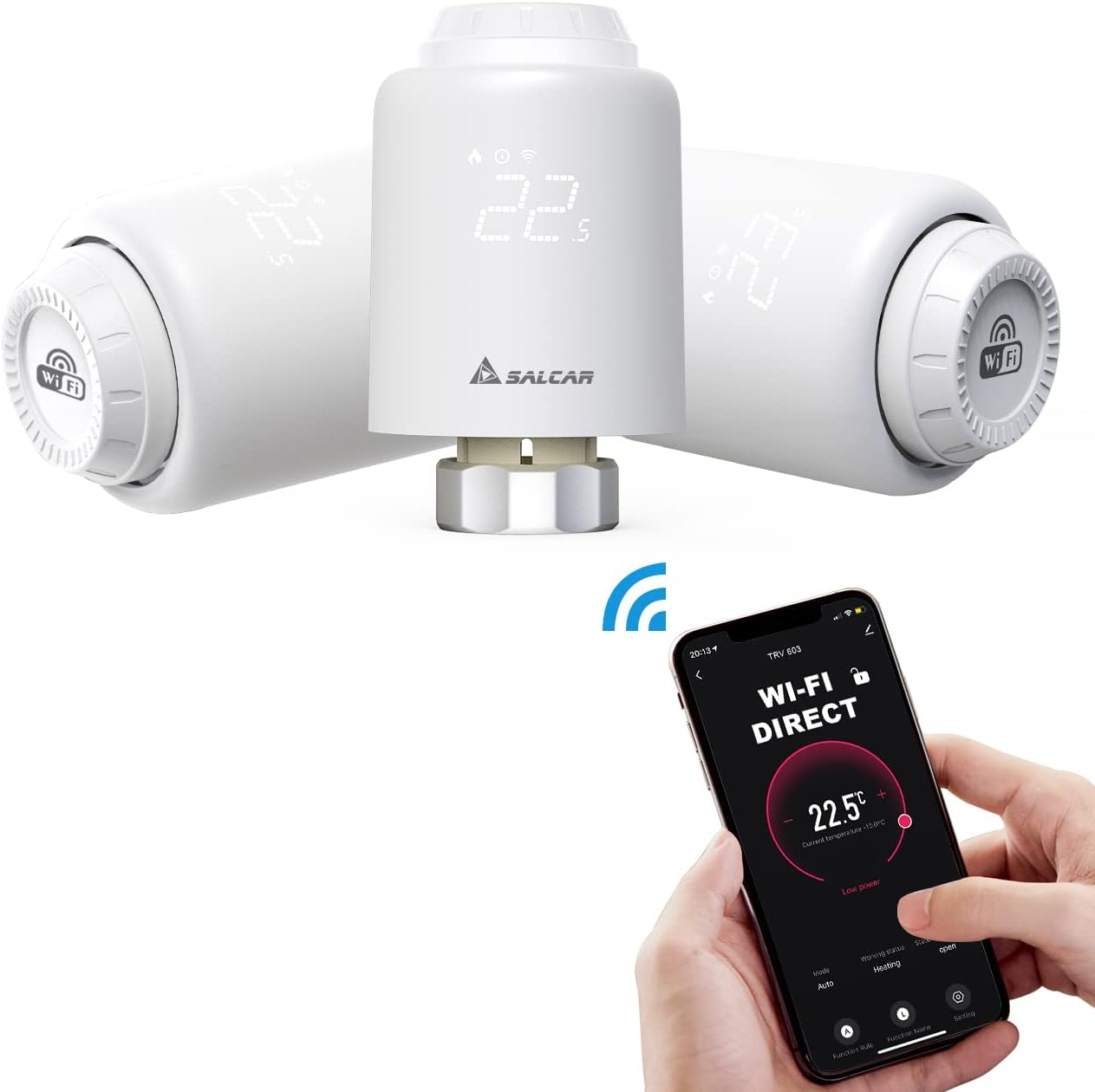 Cabezal Termostático WiFi SALCAR