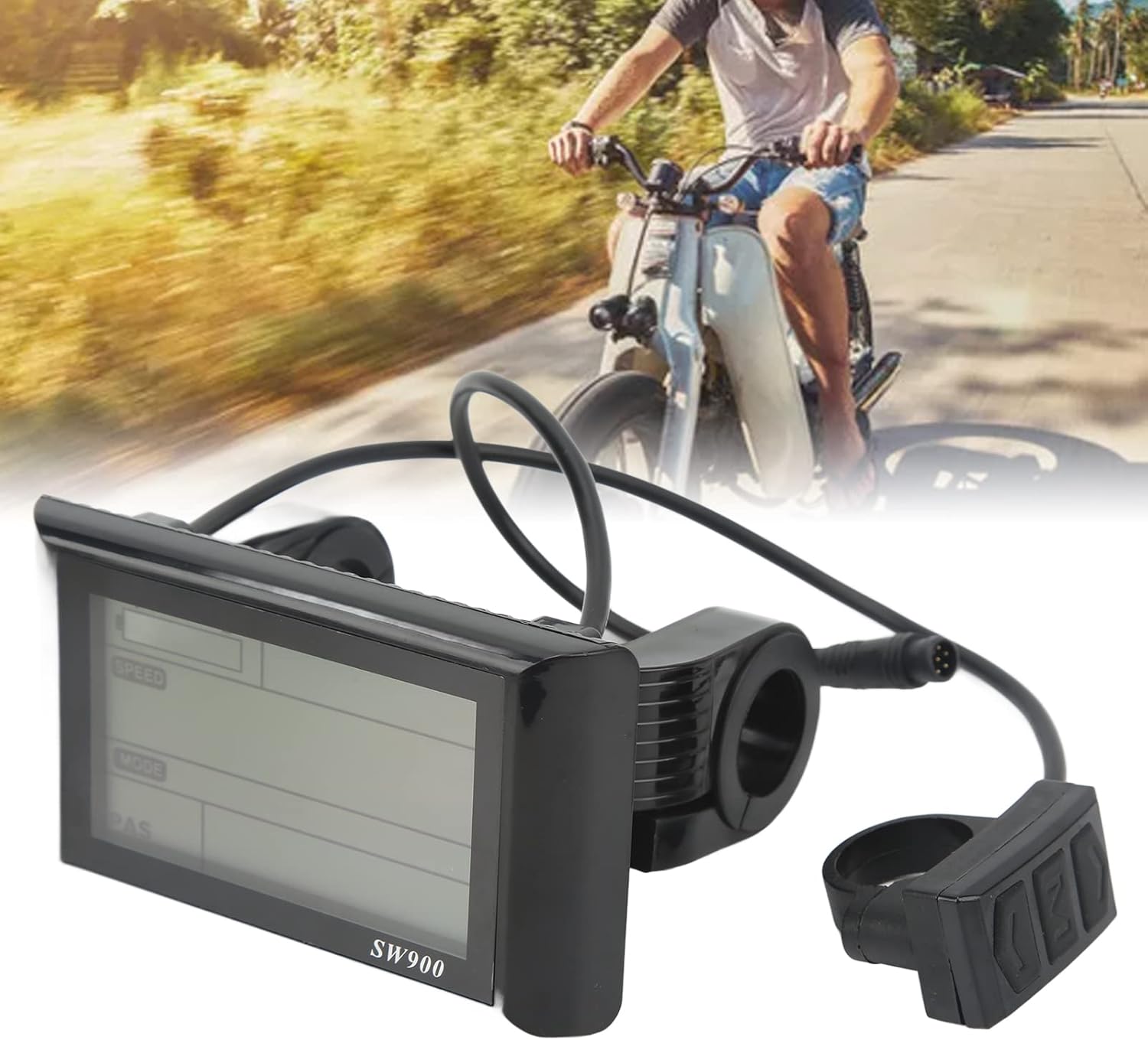 Medidor LCD SW900 para E-bikes