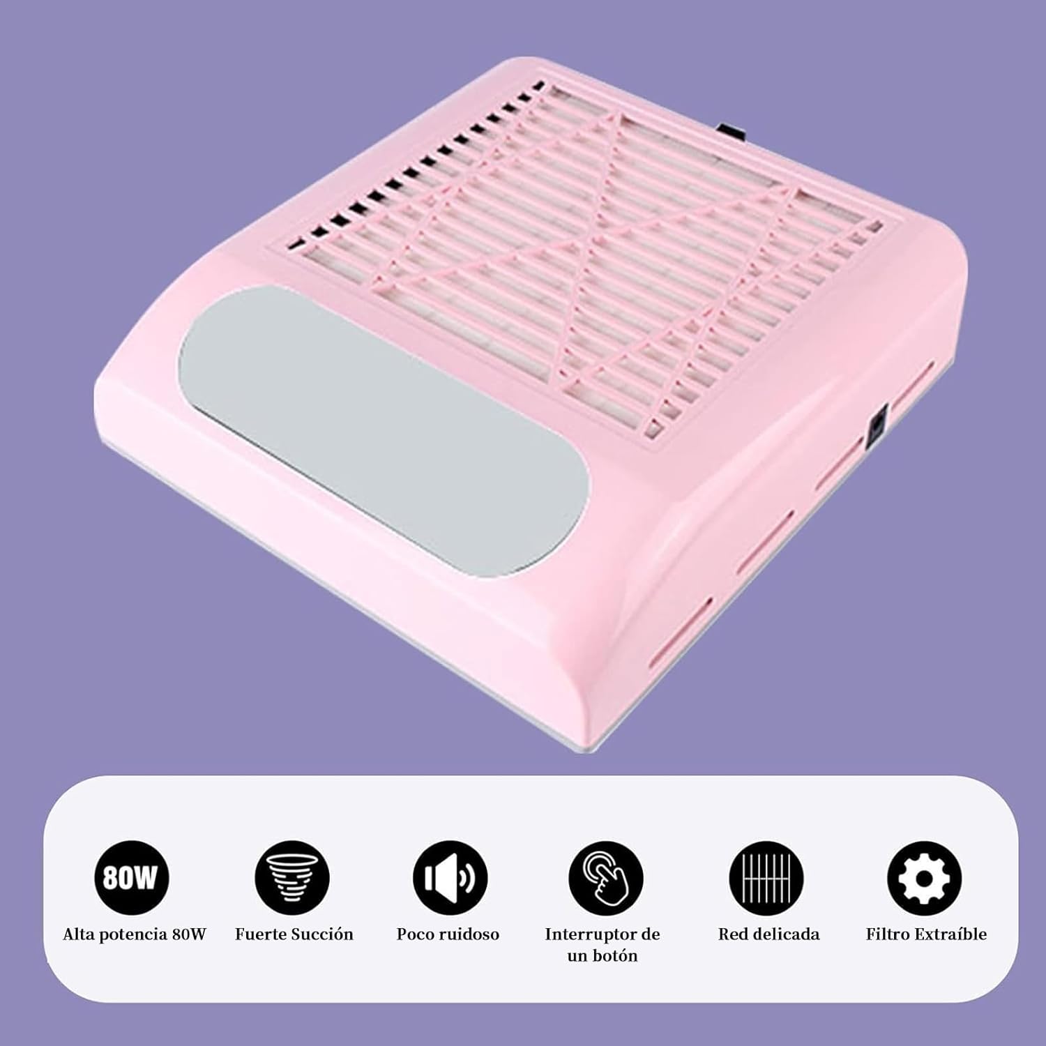 Aspirador Uñas Profesional 80W