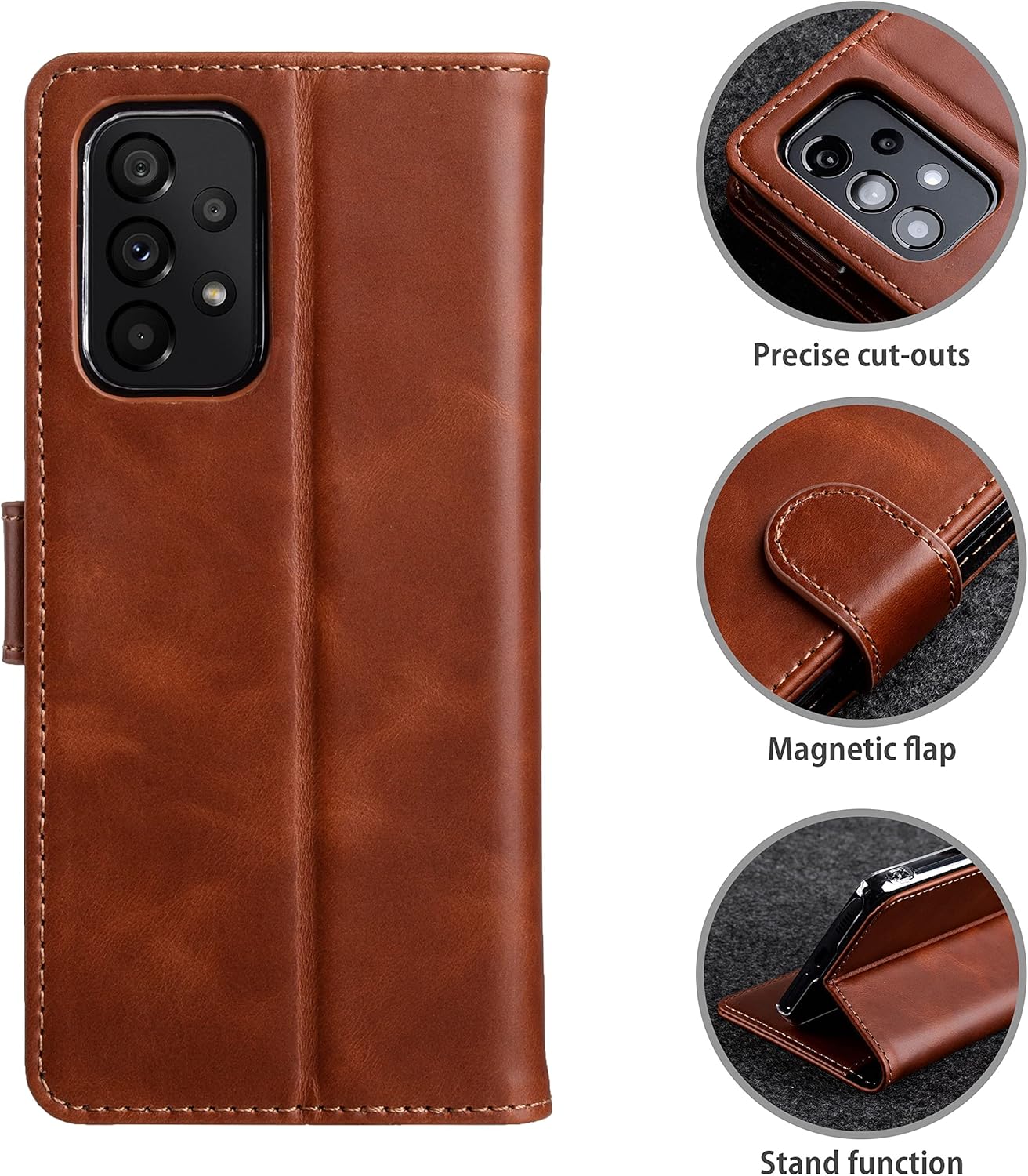 Funda StilGut Samsung A53 Piel