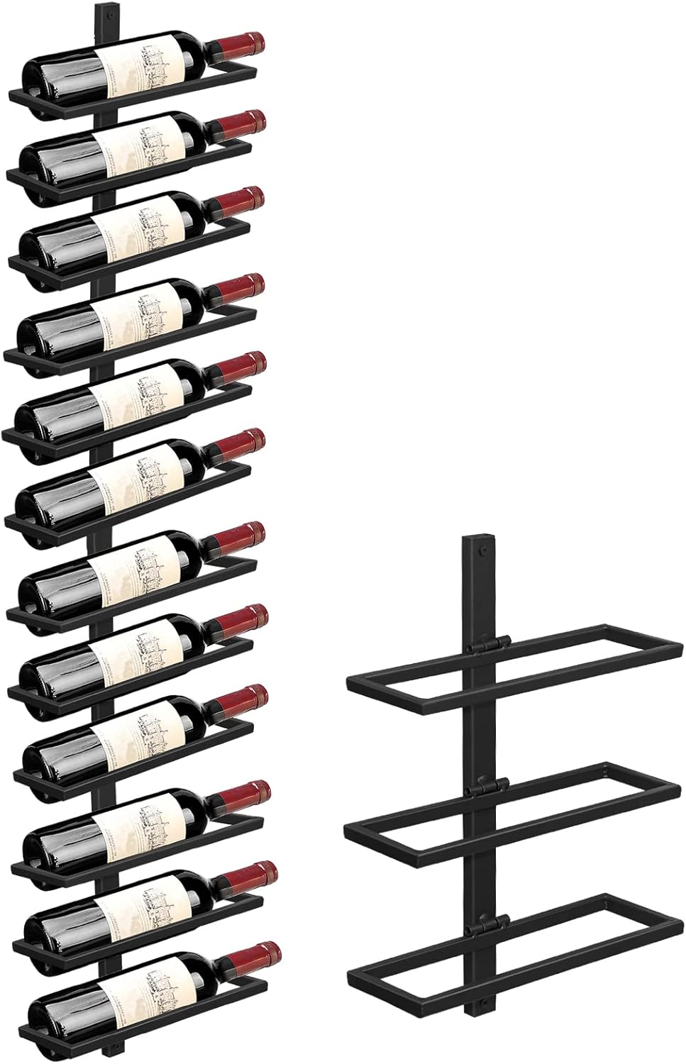 Estante metálico para botellas
