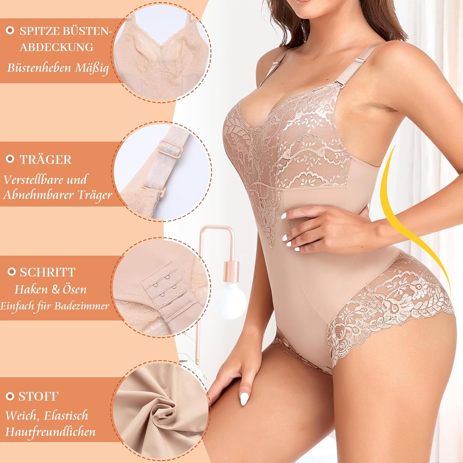 Body moldeador YARRCO mujer