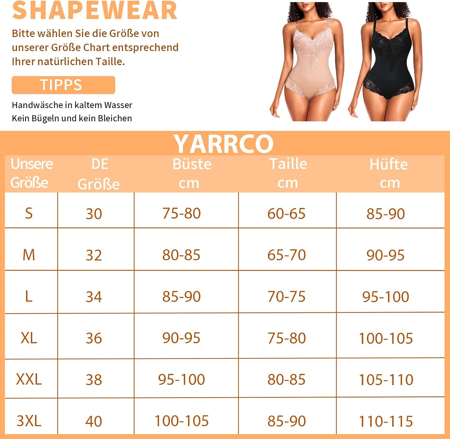 Body moldeador YARRCO mujer