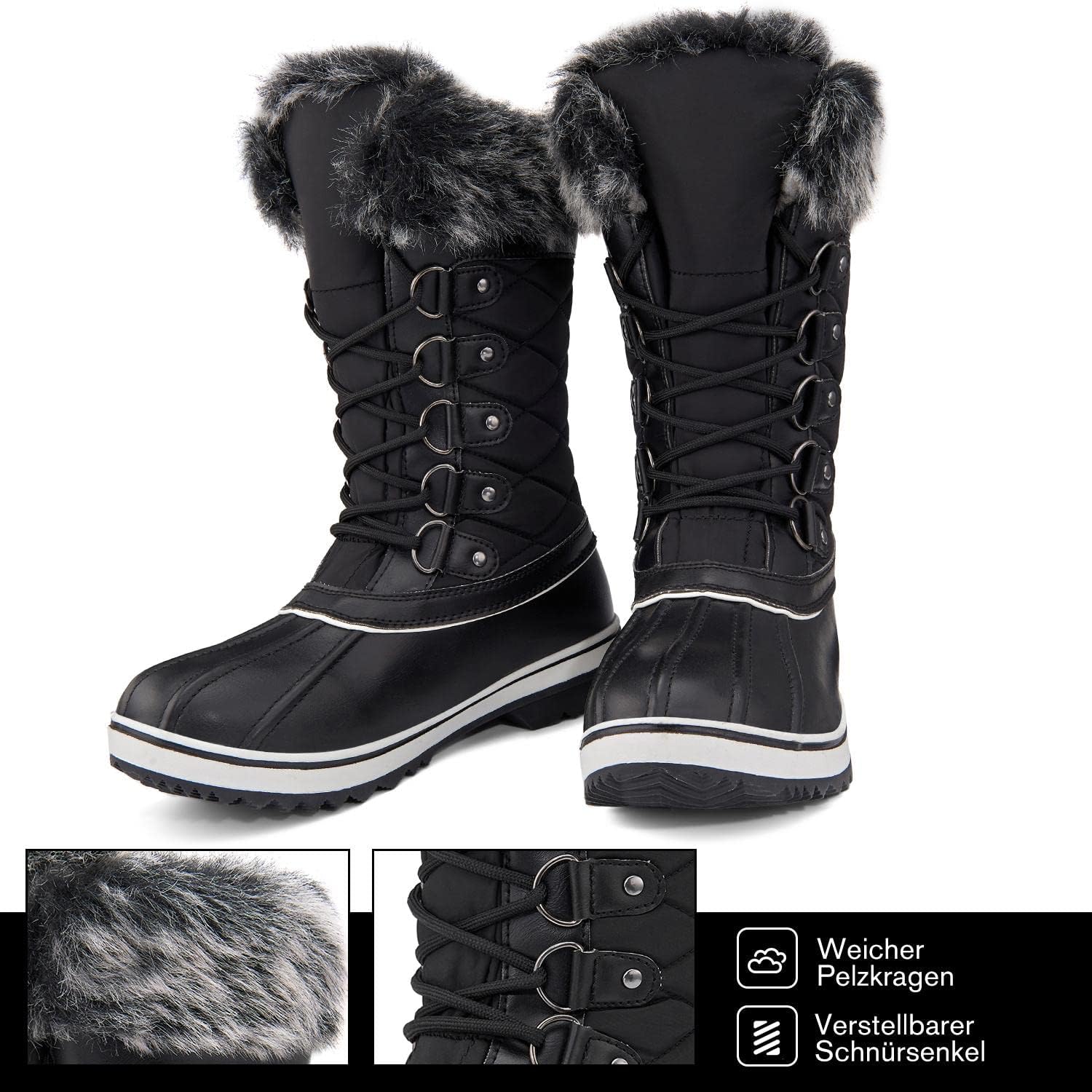 Botas de Nieve Mujeres Impermeables
