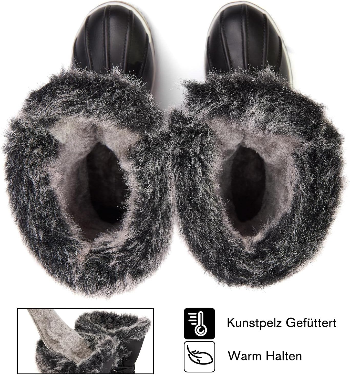 Botas de Nieve Mujeres Impermeables