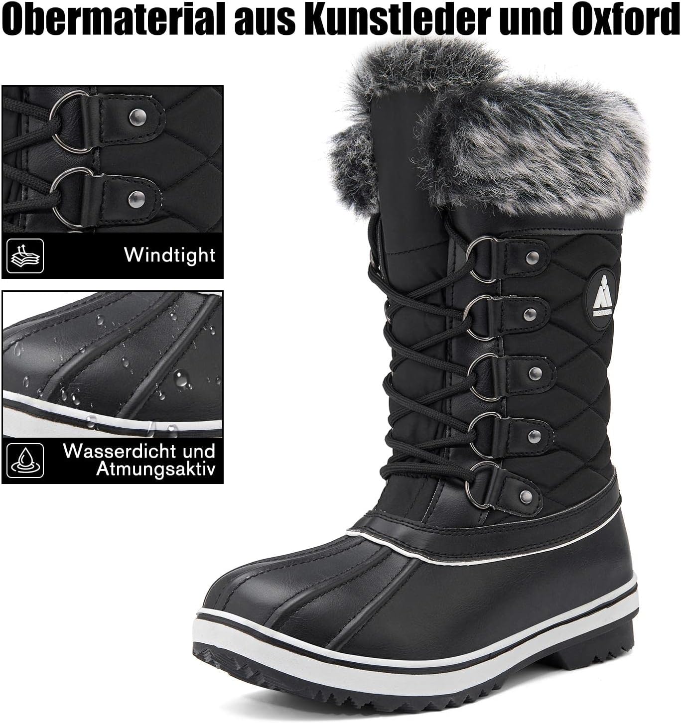 Botas de Nieve Mujeres Impermeables
