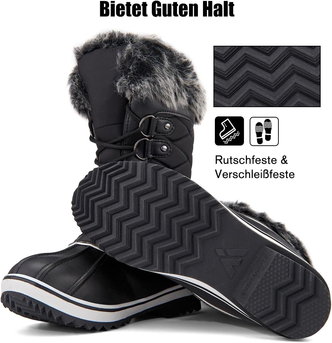 Botas de Nieve Mujeres Impermeables