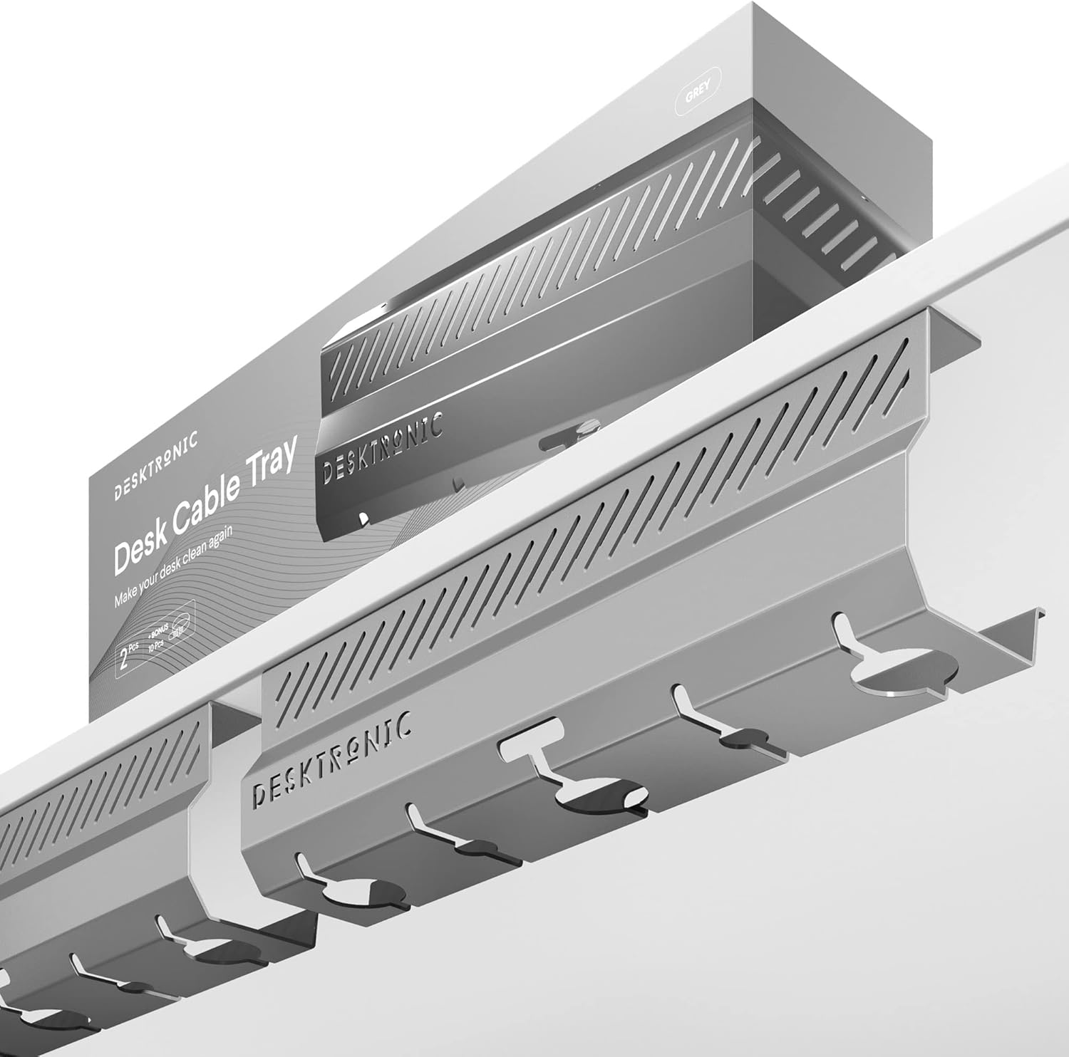 Organizador de cables acero inox.
