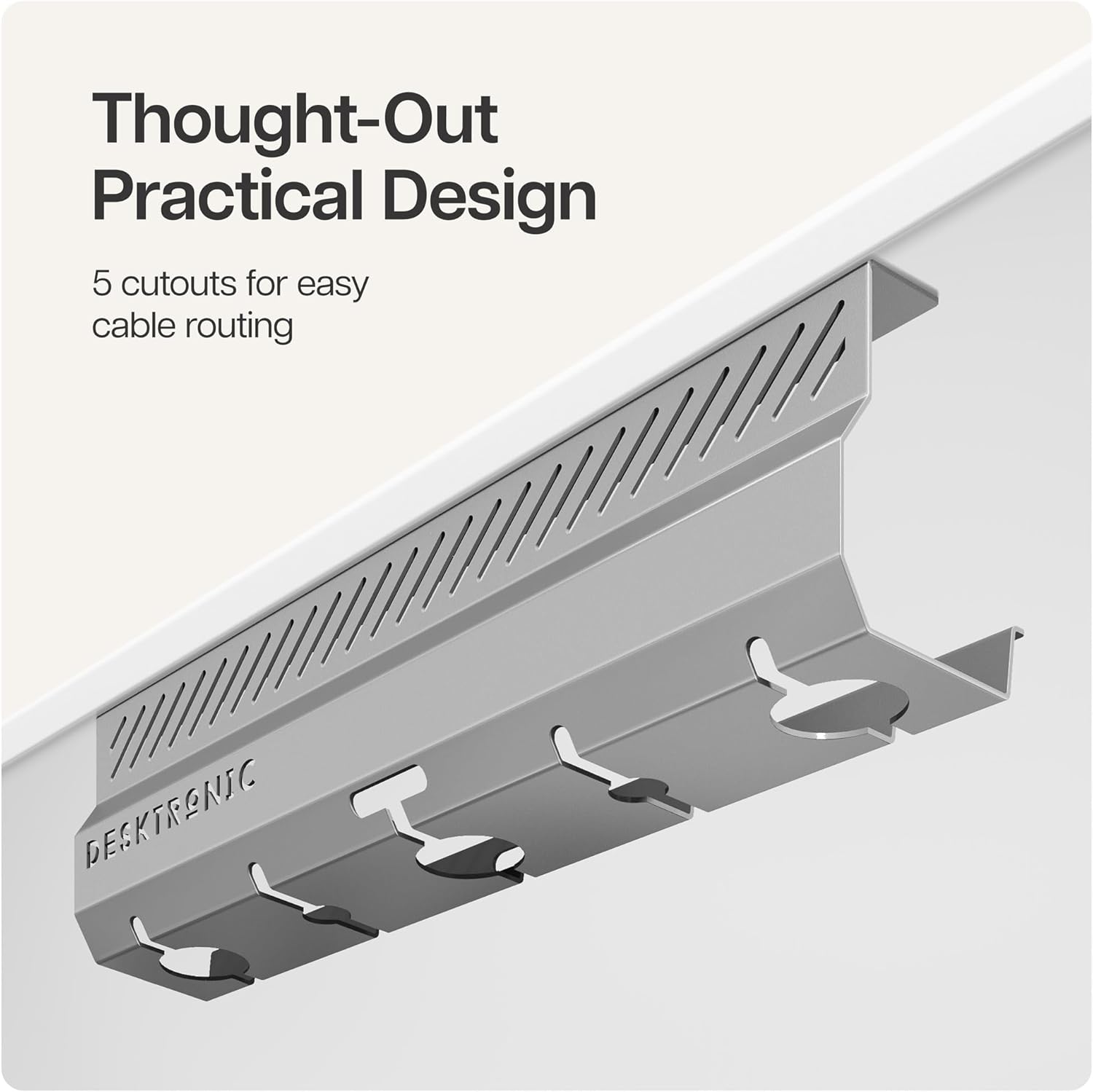 Organizador de cables acero inox.