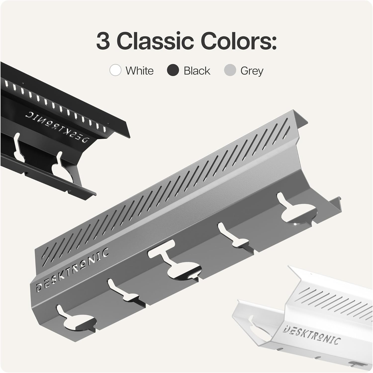 Organizador de cables acero inox.