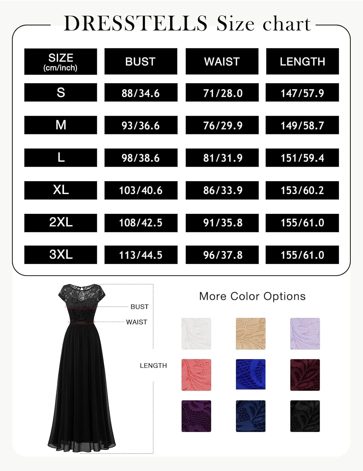 Vestido largo de gasa para bodas