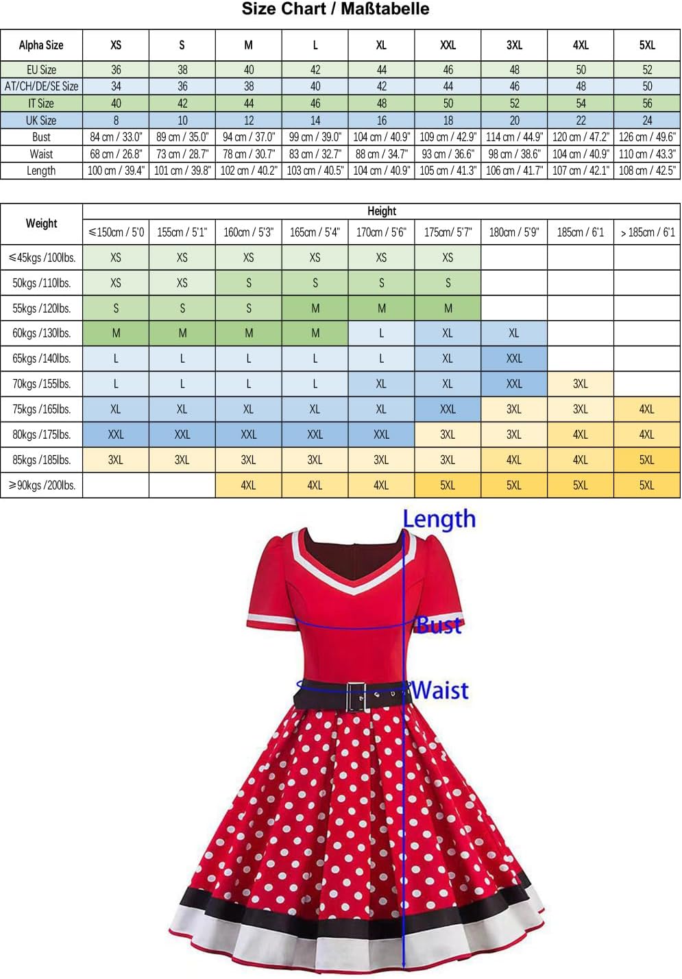 Vestido Vintage Rockabilly 50s