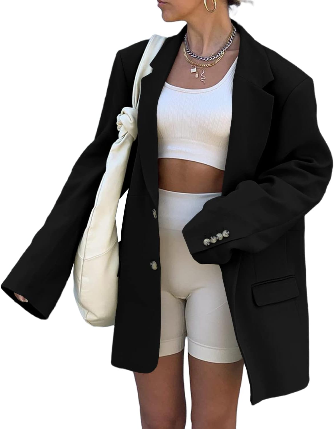 Blazer elegante de manga larga