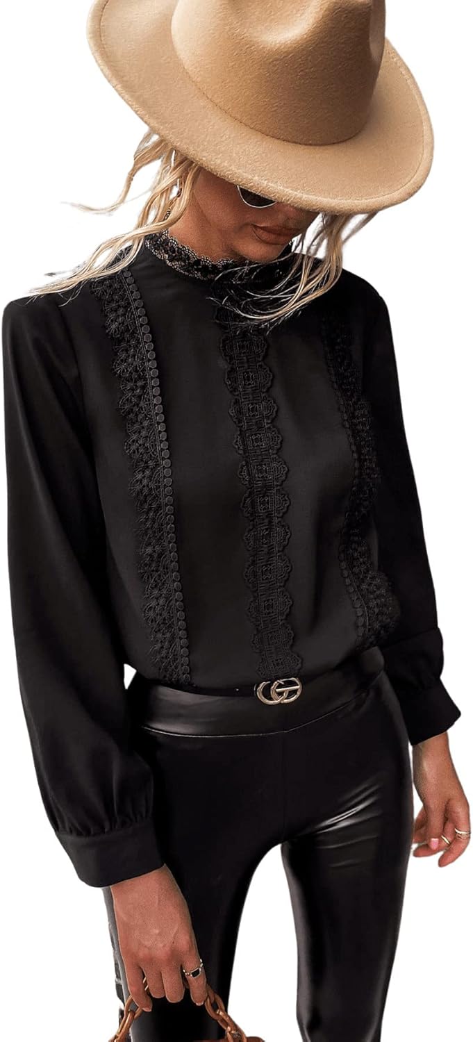 Camisa Elegante con Encaje