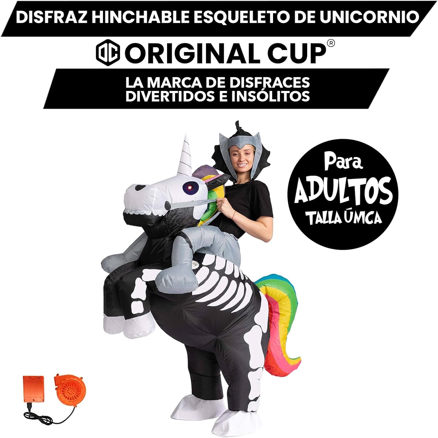 Disfraz de esqueleto unicornio