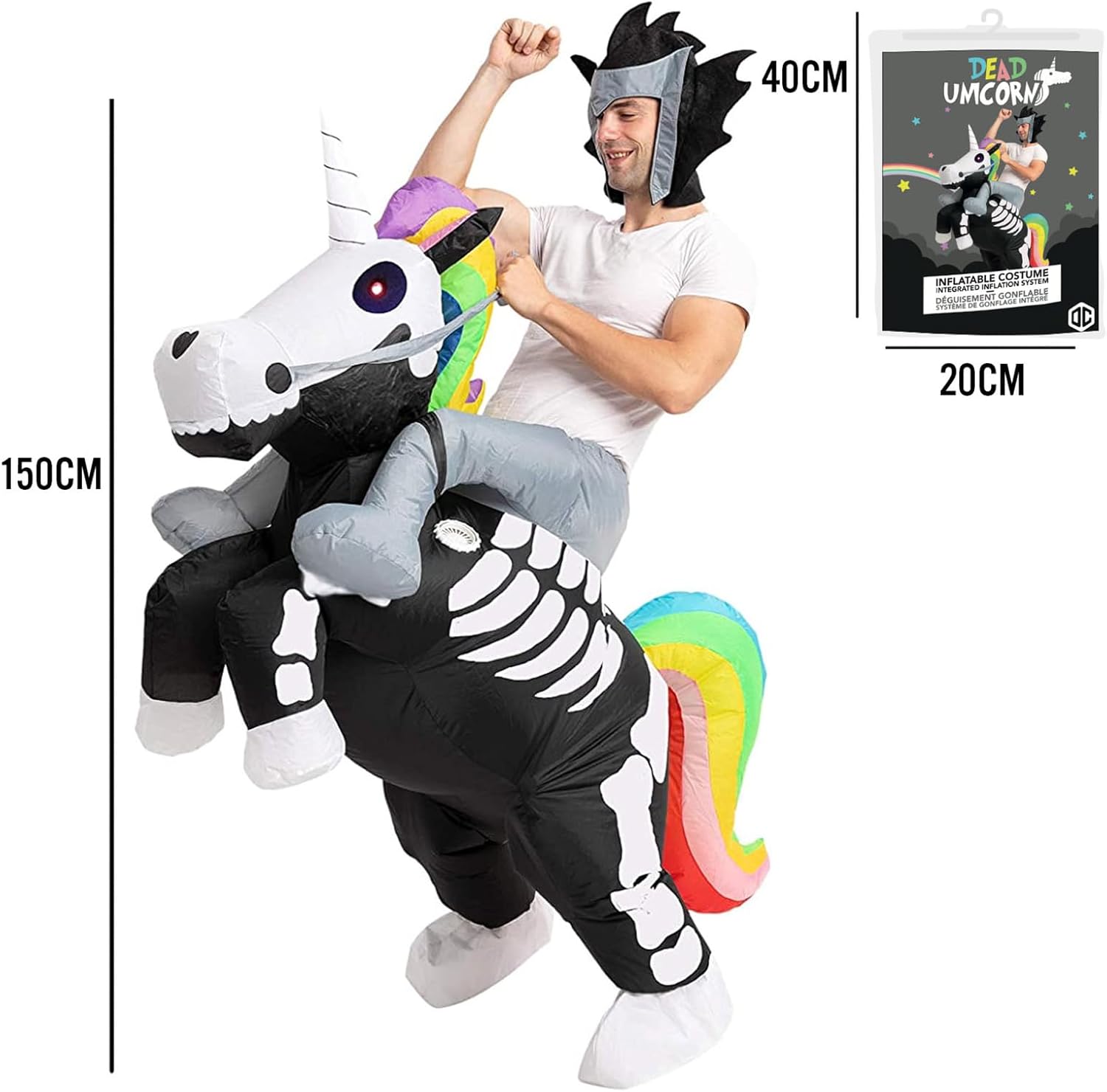 Disfraz de esqueleto unicornio