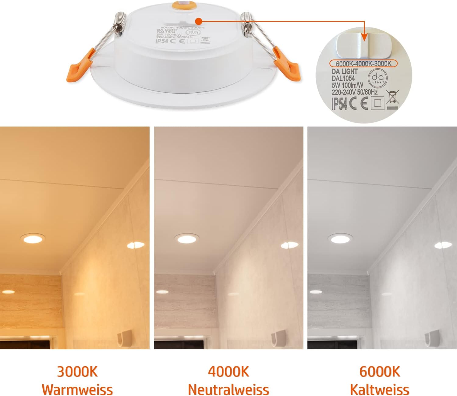Focos LED Empotrables 5W Set 10