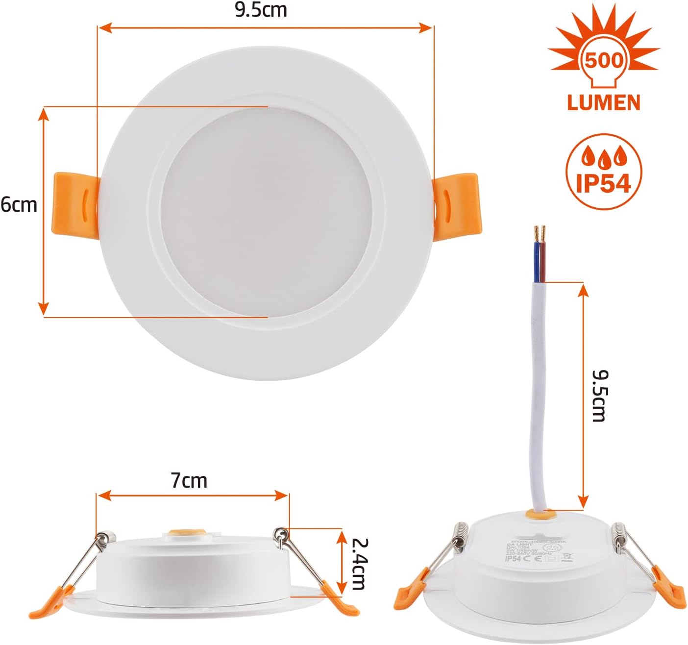 Focos LED Empotrables 5W Set 10